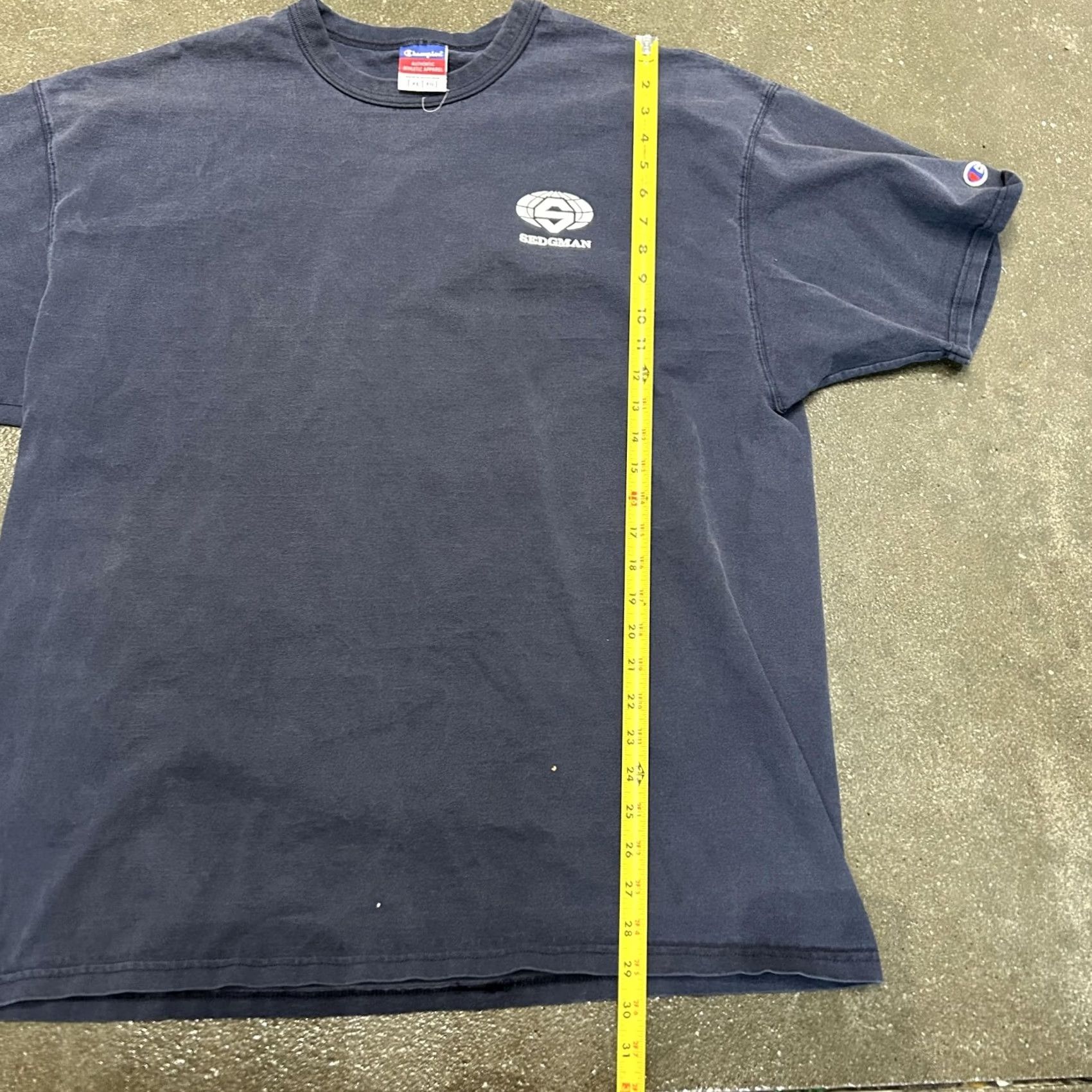 Champion Champion Shirt Mens XL Blue Navy Sedgman Logo Short Sleeve Crewneck Tee Size US XL / EU 56 / 4 - 5 Thumbnail