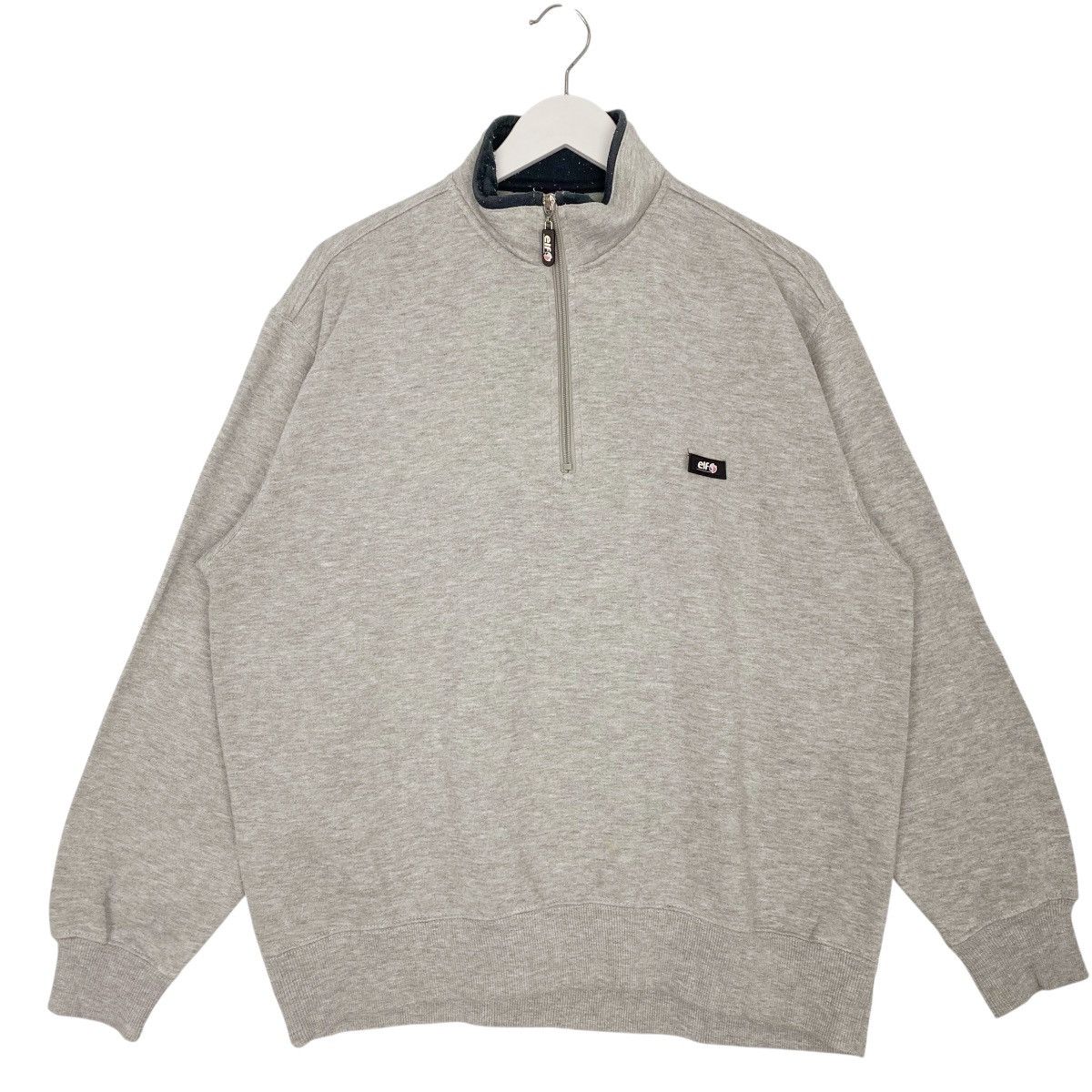 Other Vintage ELF Quater Zipper Sweatshirt Grey Pullover Size L Size US L / EU 52-54 / 3 - 1 Thumbnail