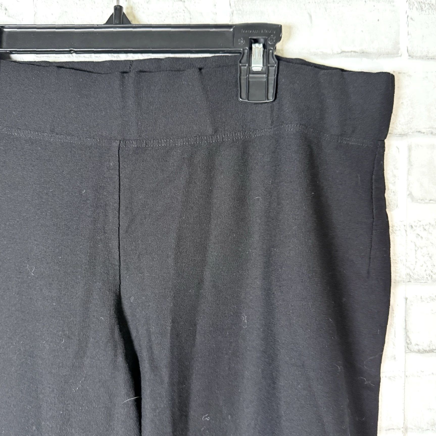 Eileen Fisher VINTAGE? Eileen Fisher Black Polyester Casual Stretchy Pants Womens M USA Size 32" / US 10 / IT 46 - 2 Thumbnail