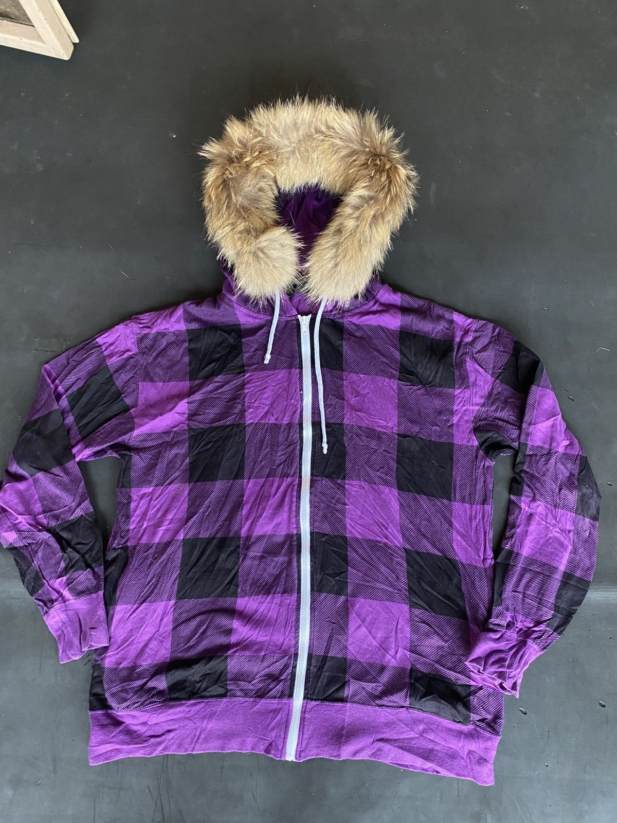If Six Was Nine 💸BINDINGOFFER💸Beaumere Plaid Furhoodie Kmrii Goa Styled Size US L / EU 52-54 / 3 - 1 Thumbnail