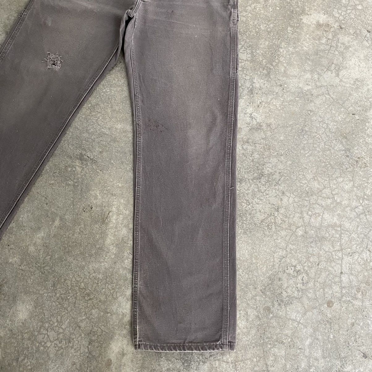 Carhartt Vintage Carhartt Faded Charcoal Grey Ripped Carpenter Pants Size US 34 / EU 50 - 6 Thumbnail