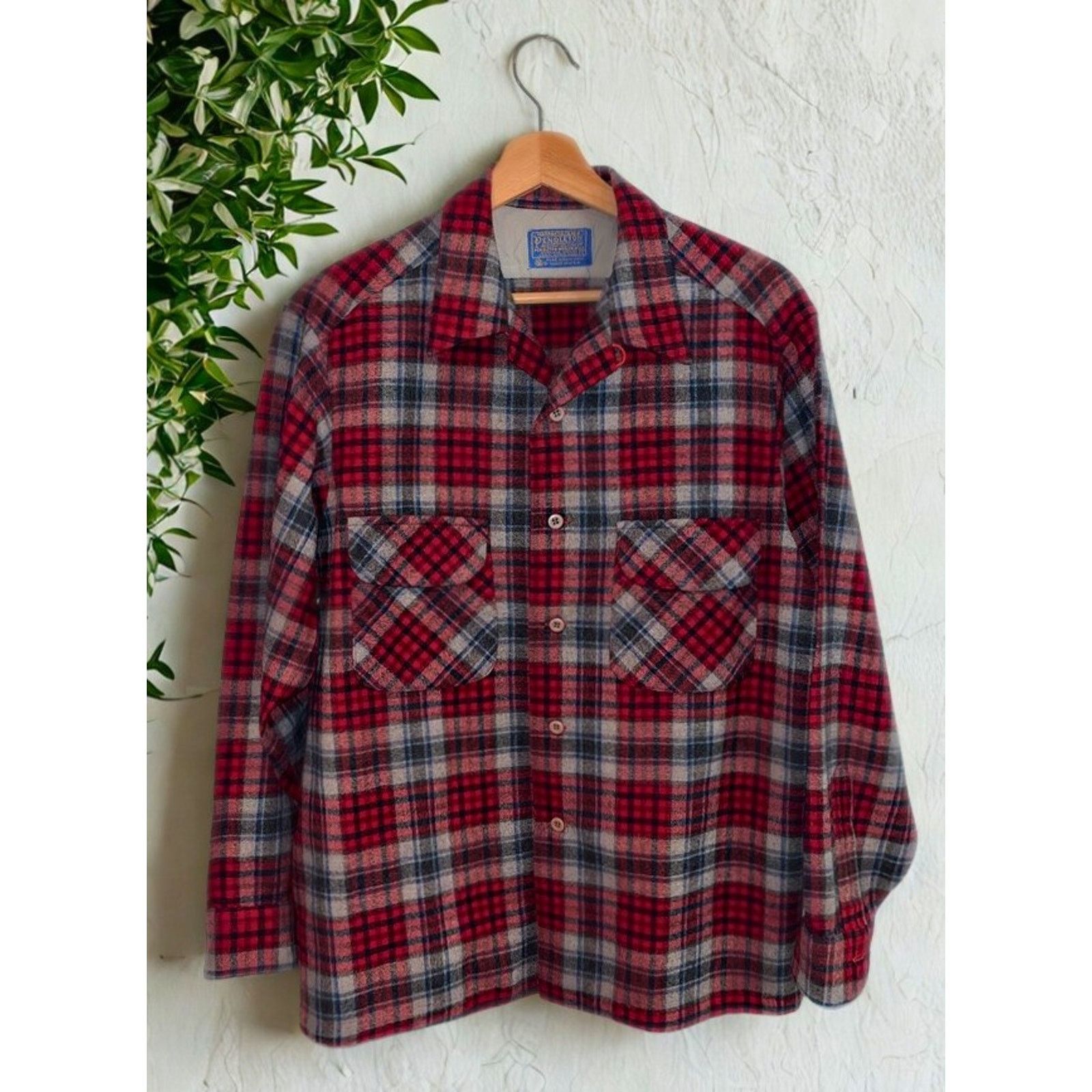Pendleton Pendleton Board Shirt Jacket Shacket Plaid Wool Sz. L Size US L / EU 52-54 / 3 - 8 Thumbnail