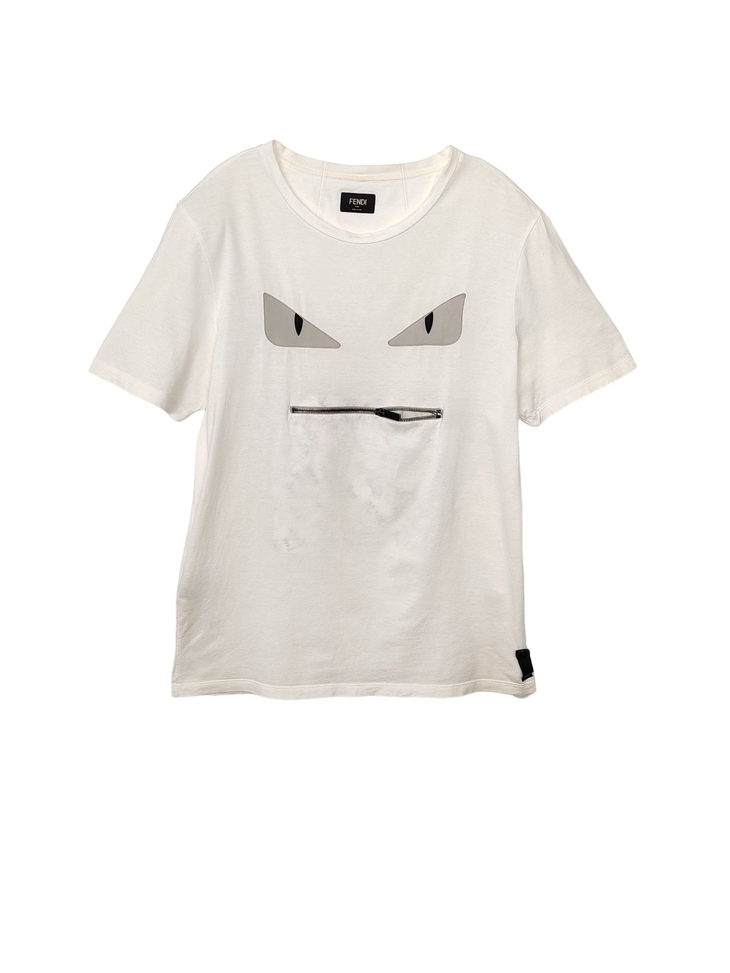 Fendi Fendi Monster Eyes Zip T-Shirt Size M Size US M / EU 48-50 / 2 - 1 Thumbnail