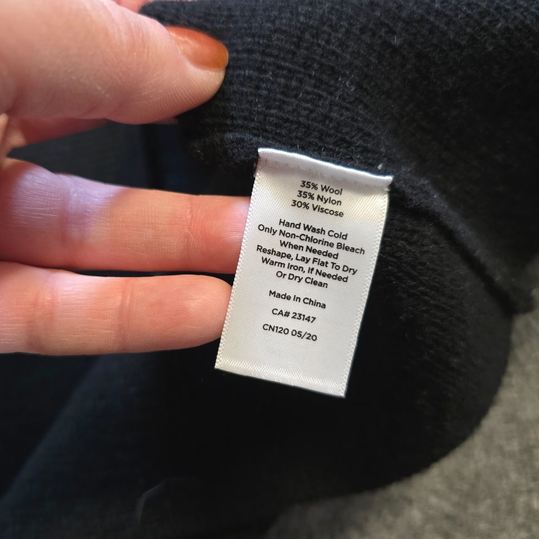 Talbots Talbots Cardigan Womens Petite Small Black Wool Blend Open Long Sleeve Capsule Size S / US 4 / IT 40 - 7 Thumbnail