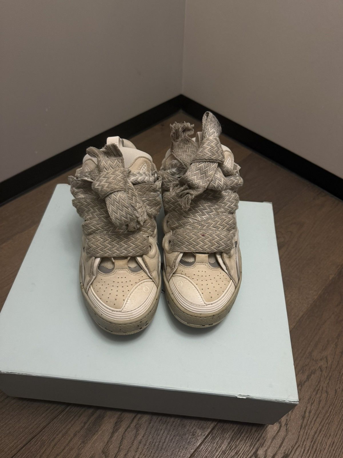 Lanvin Lanvin Curb Beige/Grey Size US 7 / EU 40 - 3 Thumbnail