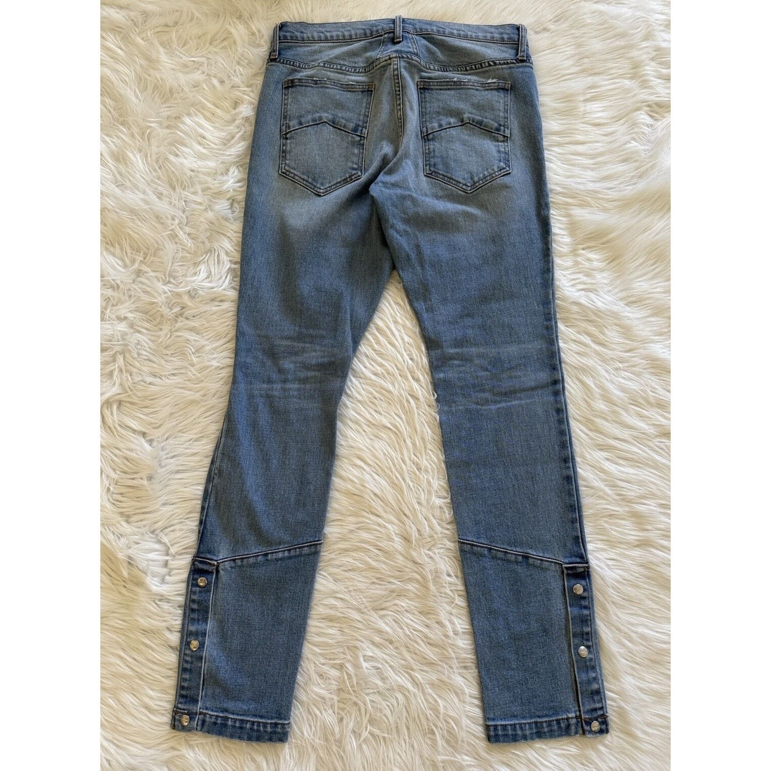 Rhude Rhude Snap Denim Jeans Distressed Indigo Blue 34 Size US 34 / EU 50 - 5 Thumbnail