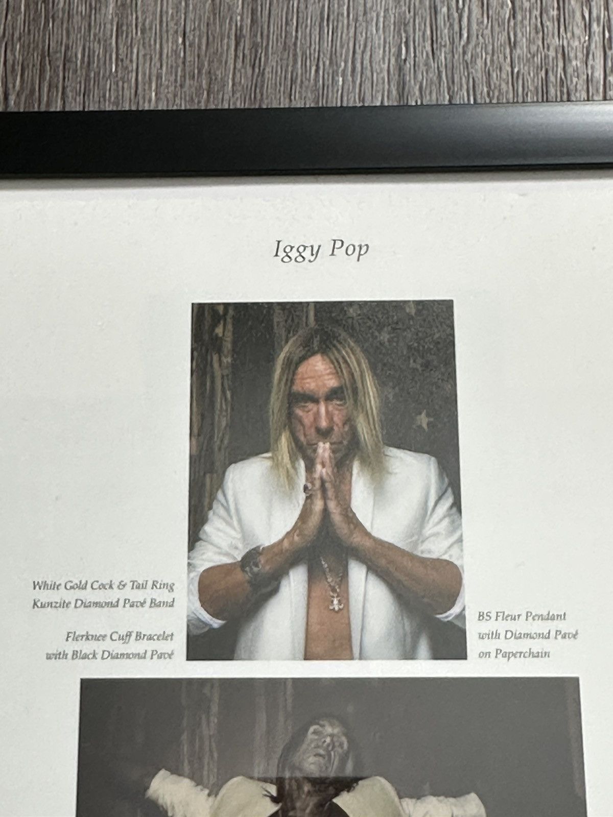 Chrome Hearts 🖤Chrome Hearts🖤 Iggy Pop 9x12 Framed Poster Size ONE SIZE - 4 Thumbnail