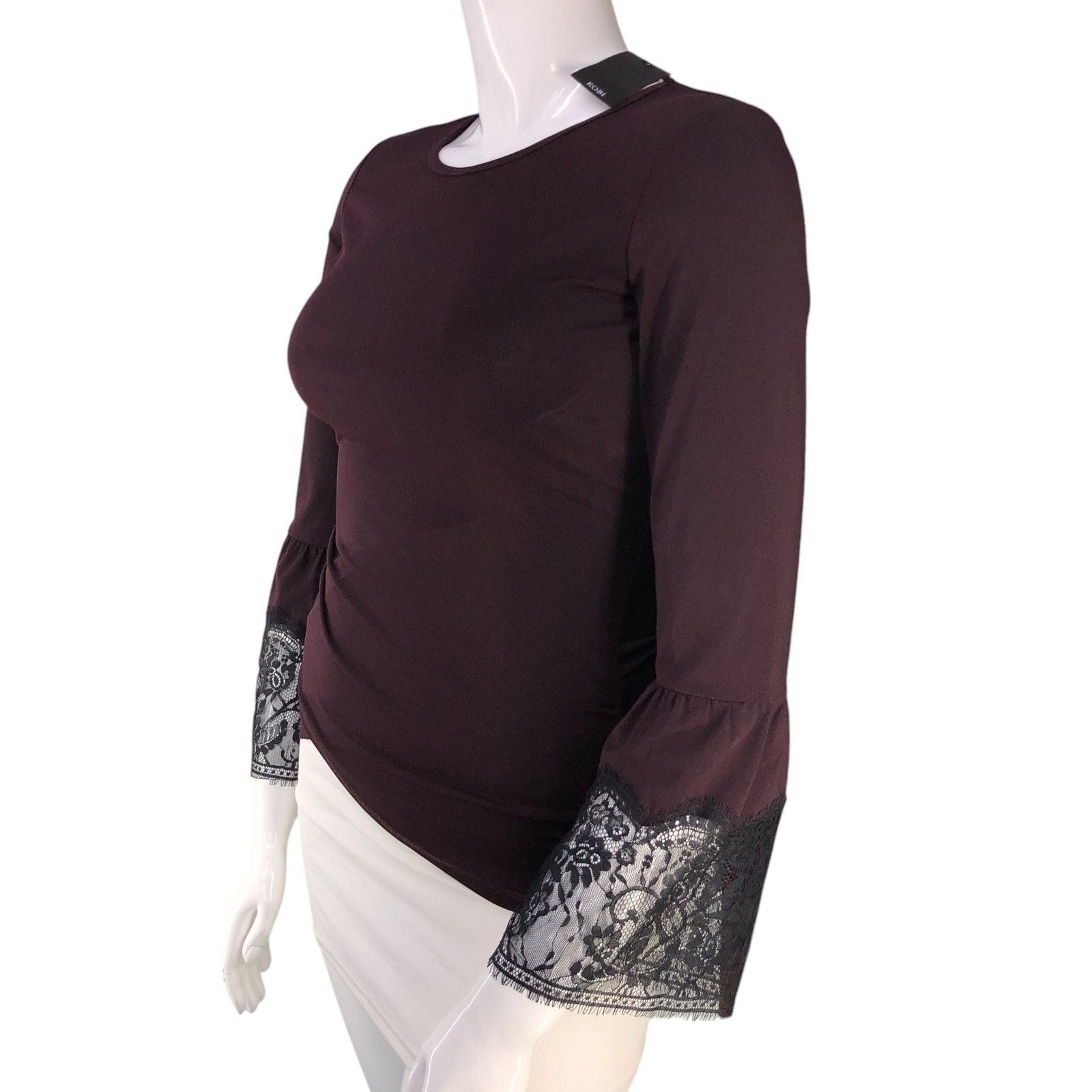KOBI HALPERIN Kobi Halperin Size M Blouse Miley Top 3/4 Lace Sleeve NEW Size M / US 6-8 / IT 42-44 - 4 Thumbnail