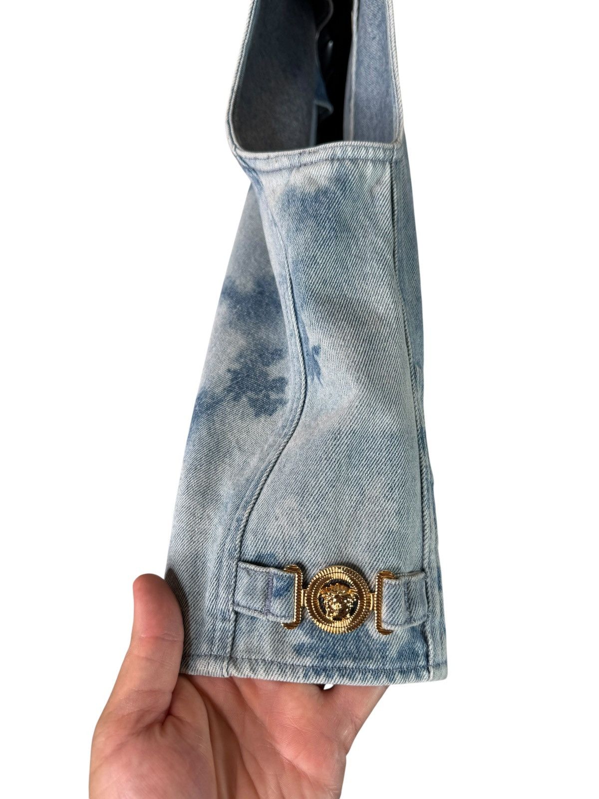 Versace Versace Men’s Denim Vest with Medusa Details Size 48 Size US M / EU 48-50 / 2 - 7 Thumbnail