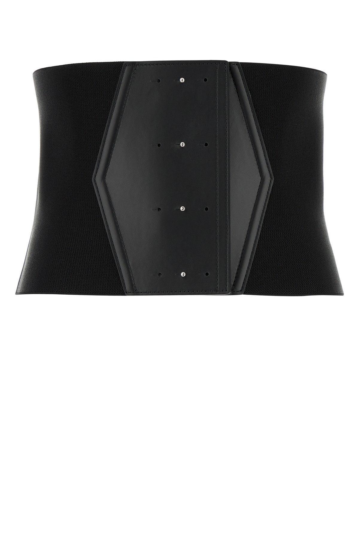 Sportmax Black Fabric And Leather Apoge01234 Belt Size ONE SIZE - 1 Thumbnail