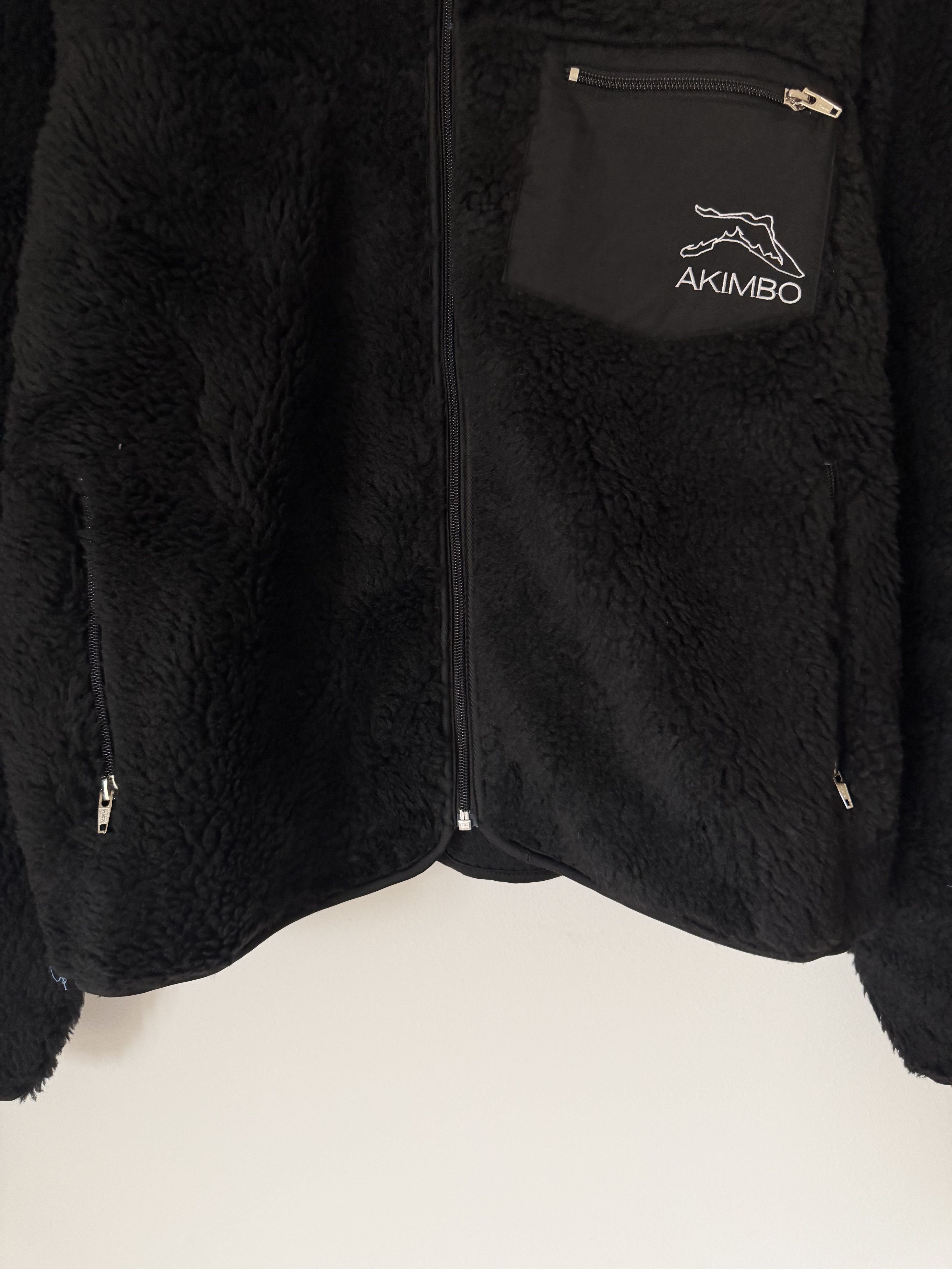 Akimbo Club Akimbo Club Wasatch Deep Pile Fleece Jacket in Jet Black Size US L / EU 52-54 / 3 - 3 Thumbnail