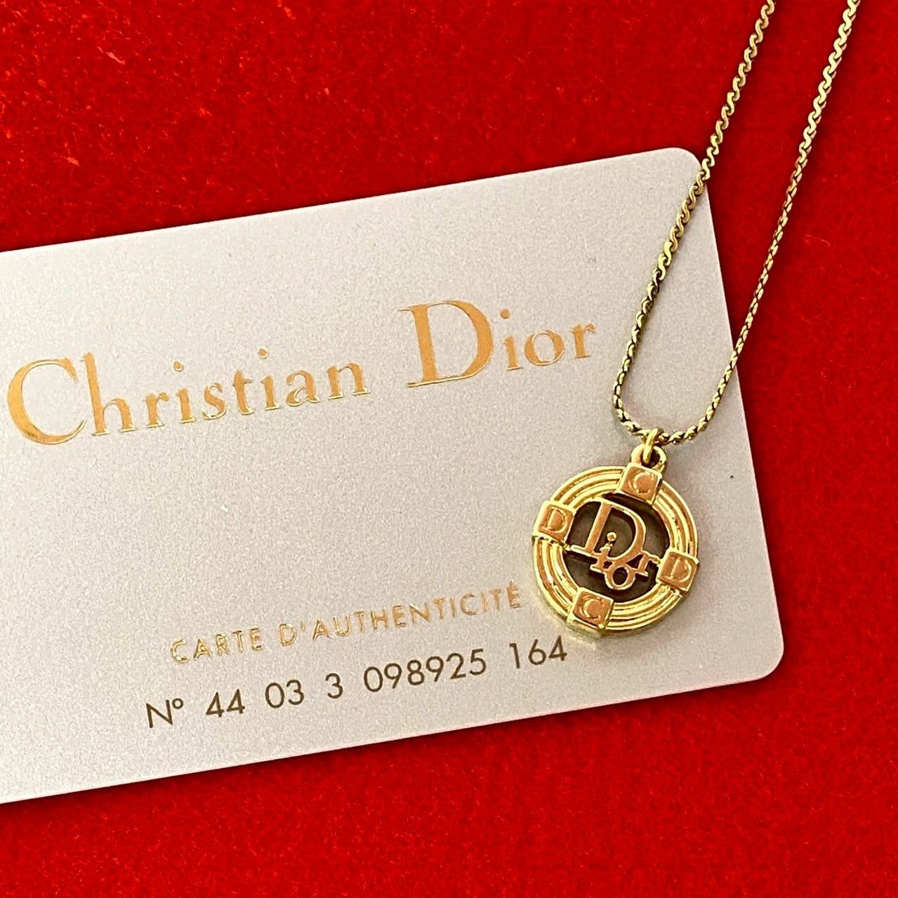 Dior Dior Necklace Gold Plated Size ONE SIZE - 1 Thumbnail