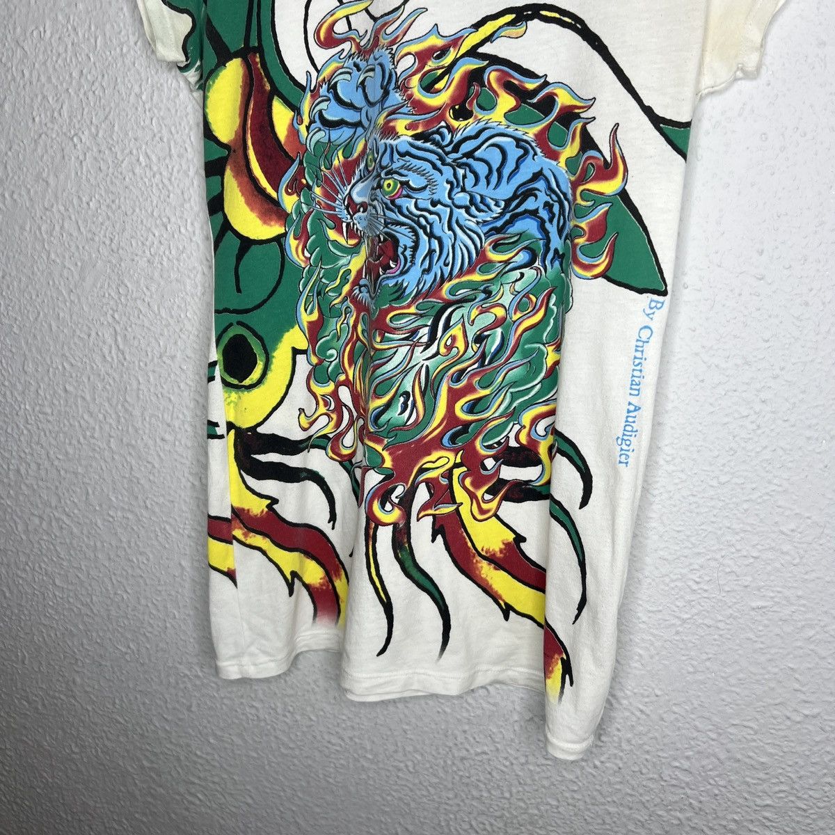 Christian Audigier × Ed Hardy × Vintage Vintage Ed Hardy x Christian Audigier Tshirt Tee Dress Size M / US 6-8 / IT 42-44 - 3 Thumbnail