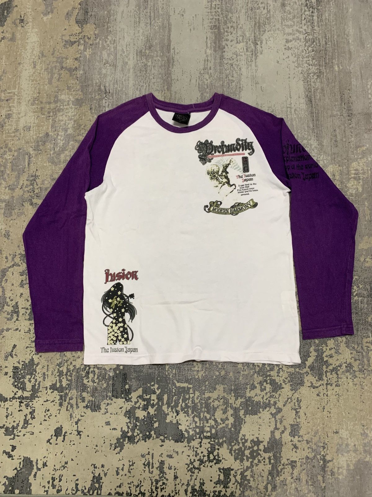 Japanese Brand The Fusion Japan Abstract Girl Sukajan TShirt Size US M / EU 48-50 / 2 - 3 Thumbnail