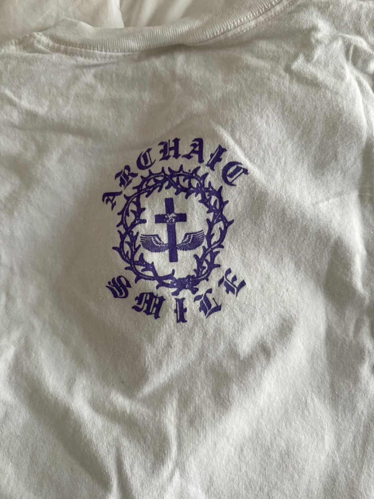 Vintage Vintage 90s Archaic Smile Jesus Christ T-Shirt Rare Medium Size US M / EU 48-50 / 2 - 6 Thumbnail