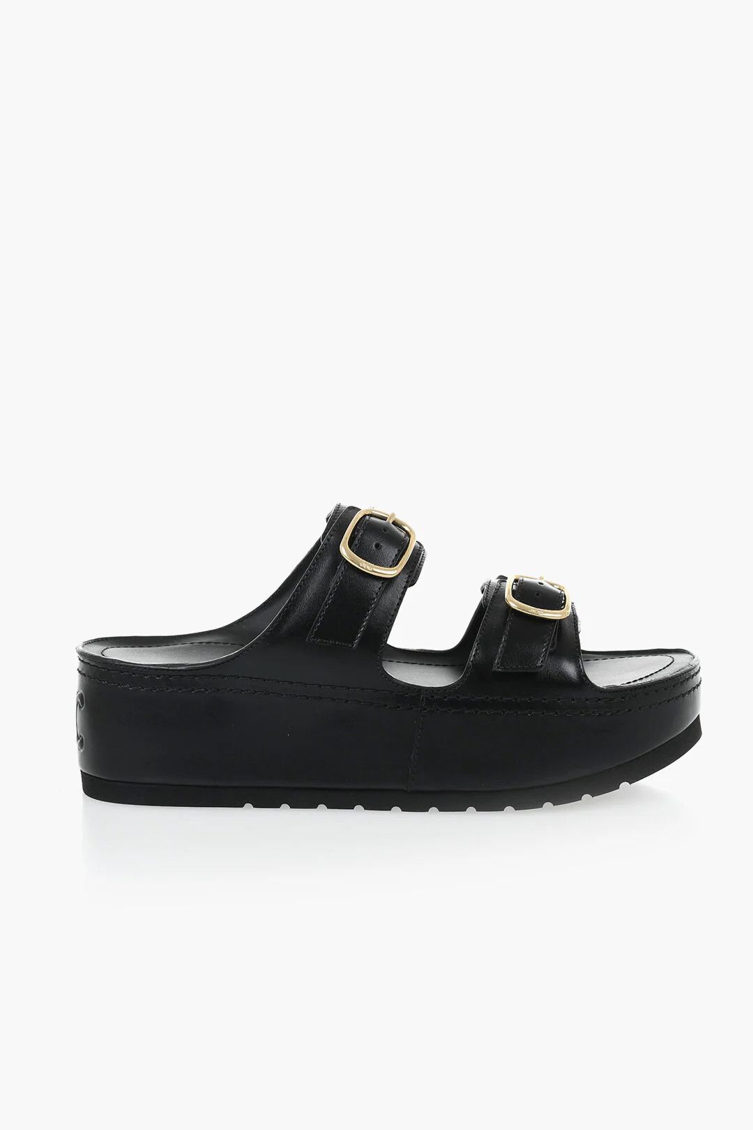 Celine o1mm0326 Leather Slides in Black Size US 8 / IT 38 - 1 Thumbnail