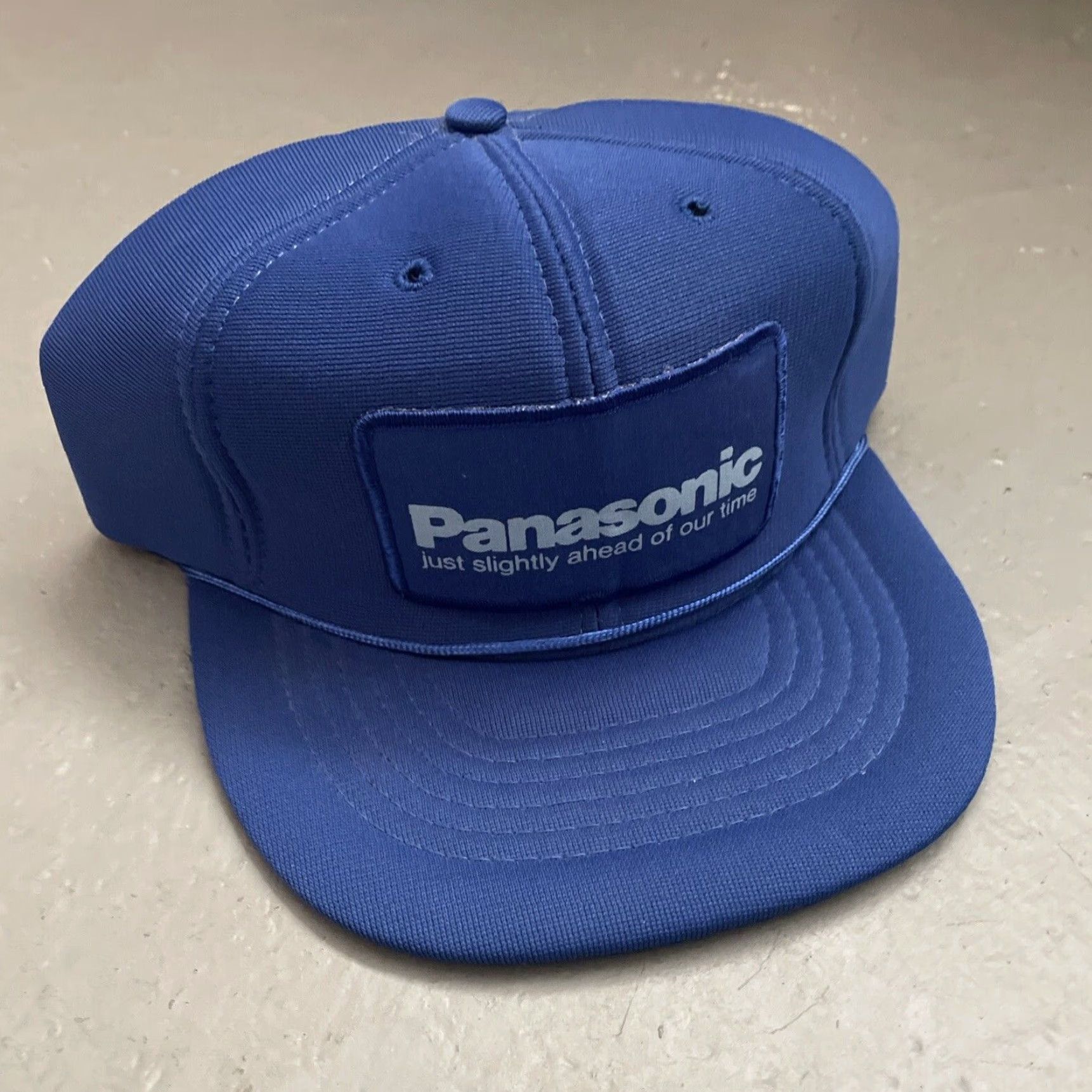 Logo 7 VINTAGE Panasonic Electronics Audio Patch Logo SnapBack Hat Unisex Adults M/L Blue NWOT Size ONE SIZE - 2 Thumbnail