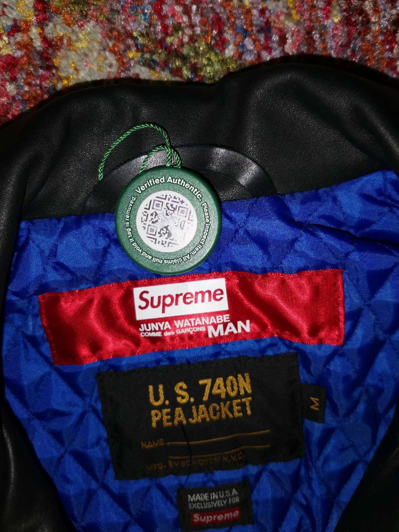 Supreme UNWORN* SUPREME®/JUNYA WATANABE CDG/SCHOTT®LEATHER PEACOAT Size US M / EU 48-50 / 2 - 11 Thumbnail