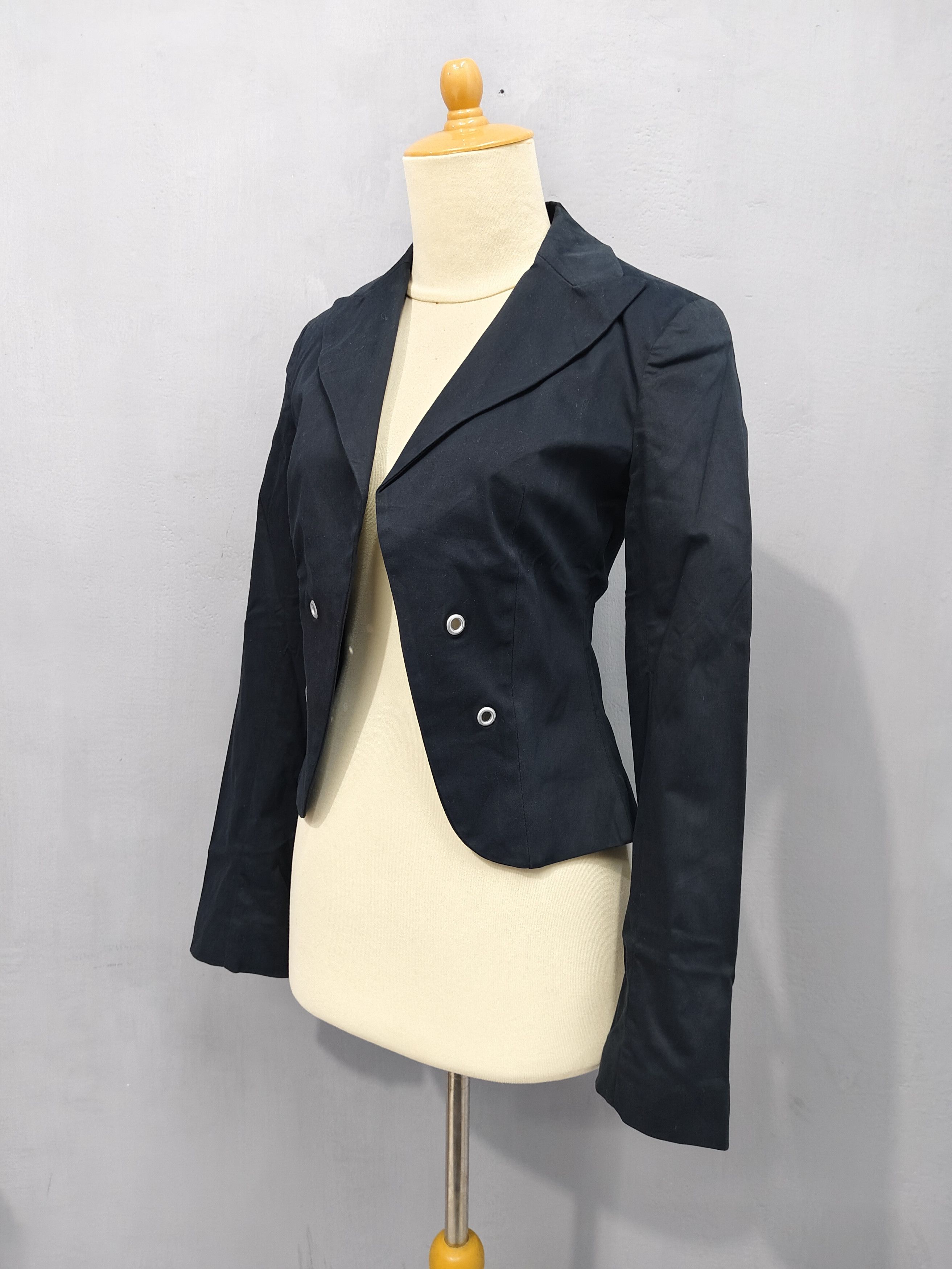 GAS GAS🇯🇵 Silia Asymmetric Up-Down Hem Tail Cut Cropped Blazer Size M / US 6-8 / IT 42-44 - 2 Thumbnail