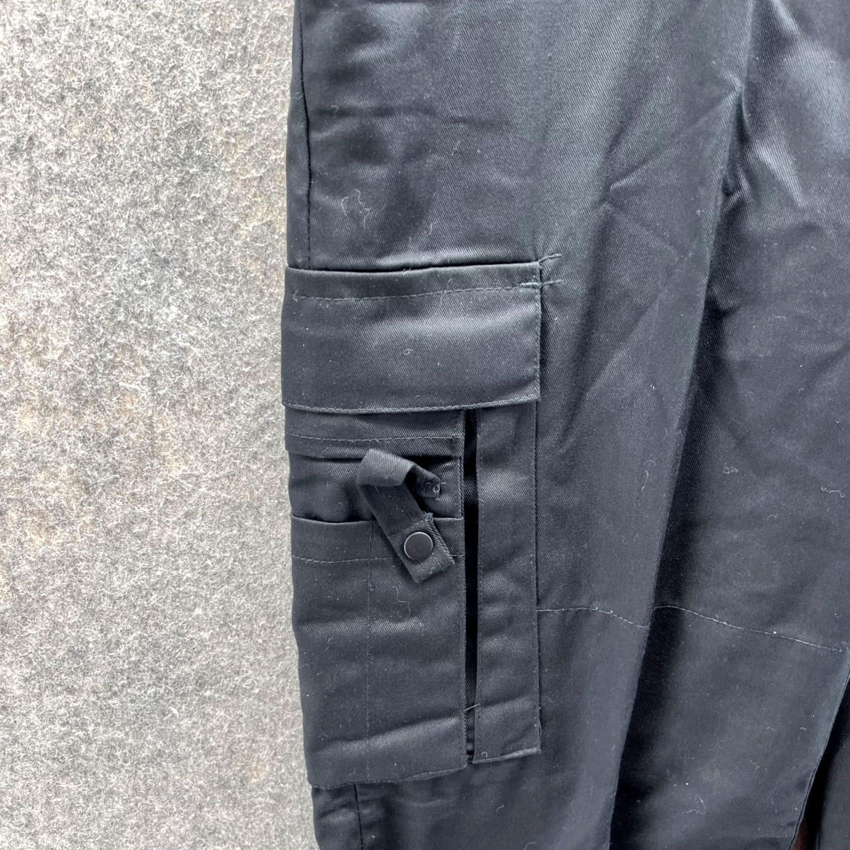 Vintage Tact Squad Pants Men 36 Regular Black Polyester Cargo Pocket Straight Inseam 32 Navy Police new Size US 36 / EU 52 - 4 Thumbnail
