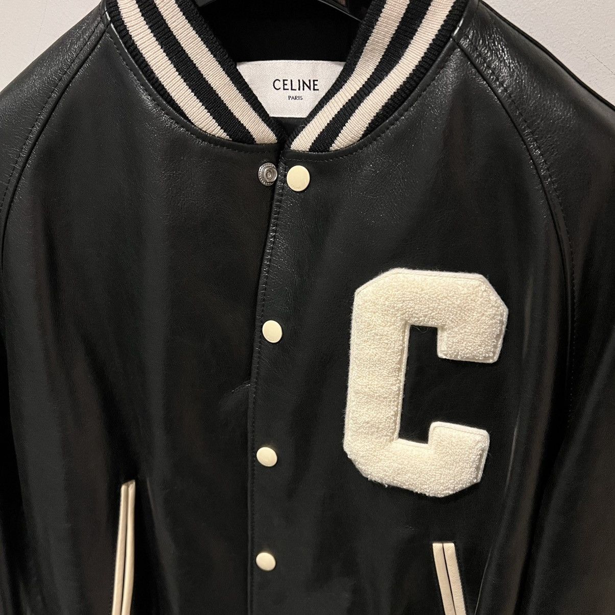 Celine × Hedi Slimane Celine Varsity Jacket in Large Size US L / EU 52-54 / 3 - 4 Thumbnail