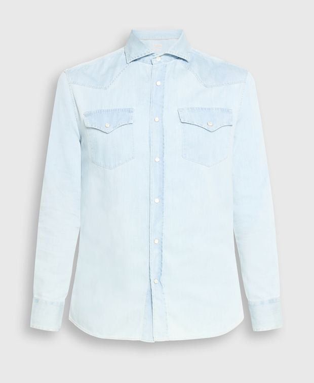 Brunello Cucinelli Long-sleeved shirt - easy fit Size US XL / EU 56 / 4 - 1 Thumbnail