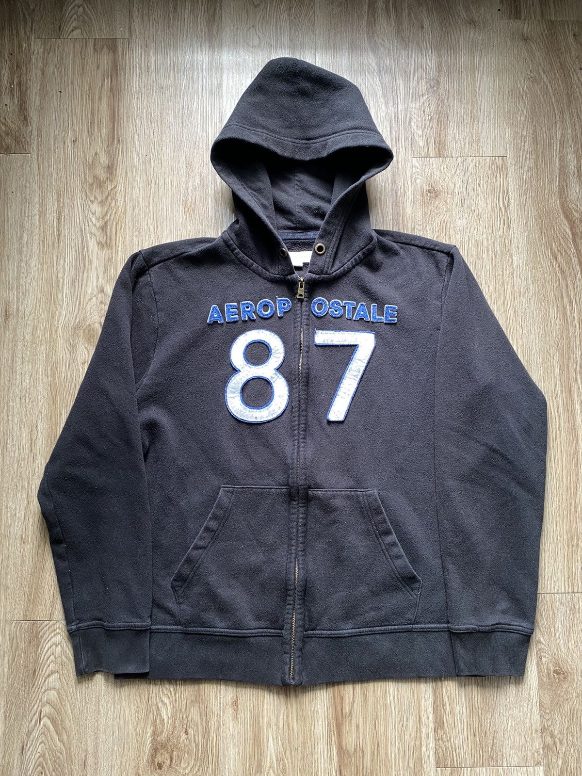 Aeropostale Aerpostale #87 Zip Up Hoodie Size US XL / EU 56 / 4 - 1 Thumbnail