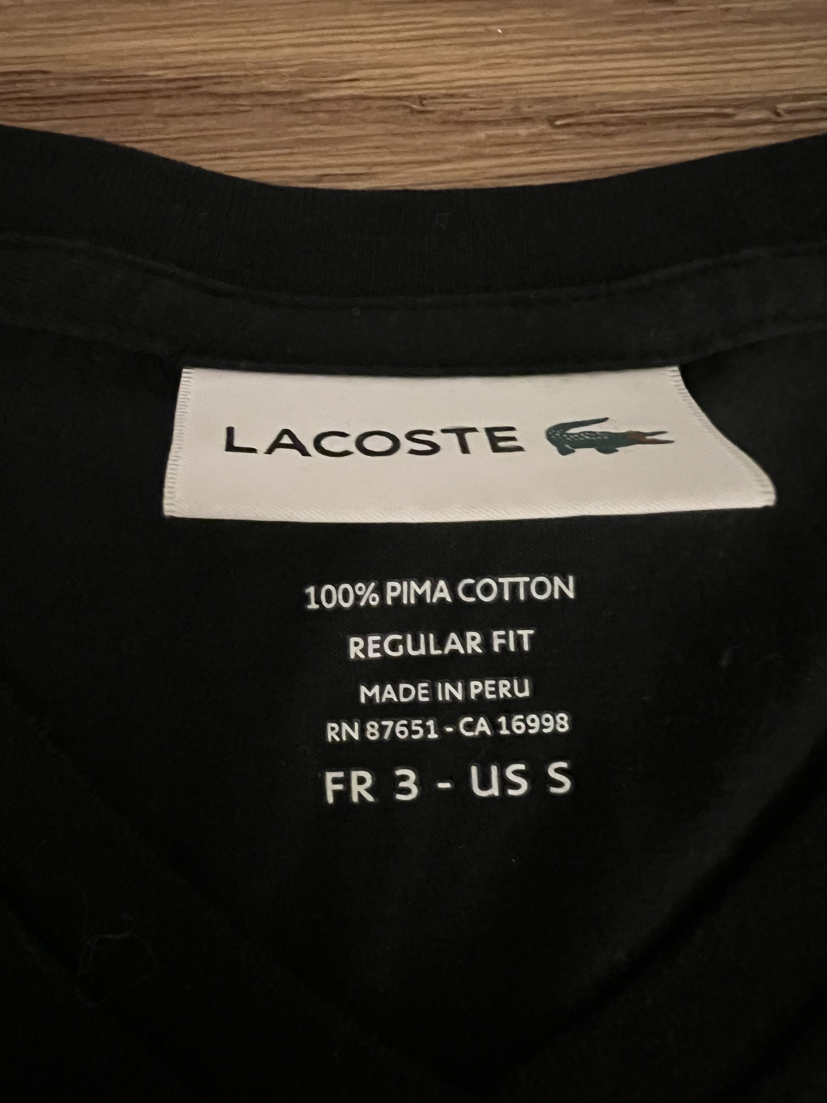 Lacoste Classic Lacoste V-neck tee Size US S / EU 44-46 / 1 - 3 Thumbnail