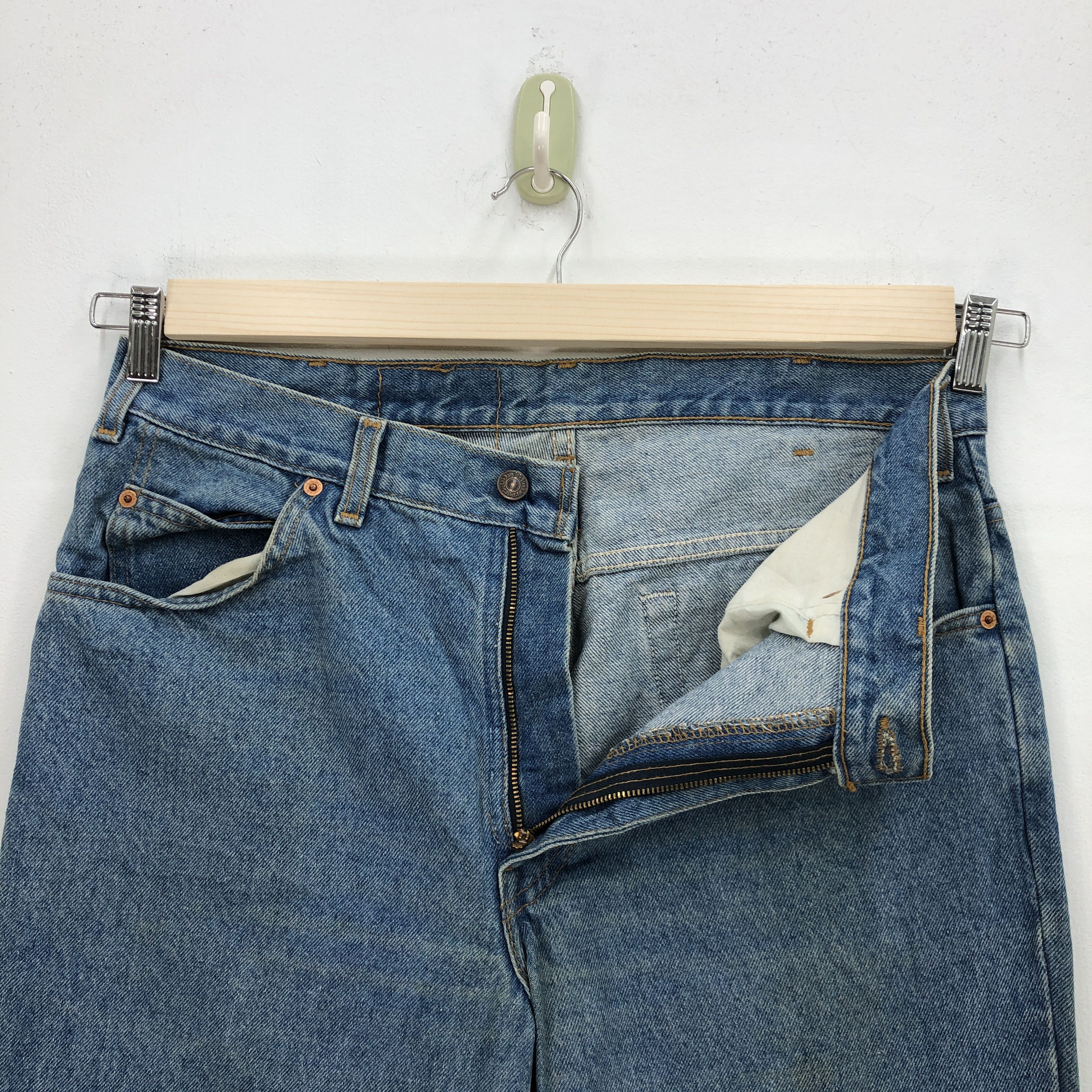 Levi's Vintage Levis Skinny Orange Tab Jeans Levis Light Wash Denim Size US 34 / EU 50 - 6 Thumbnail
