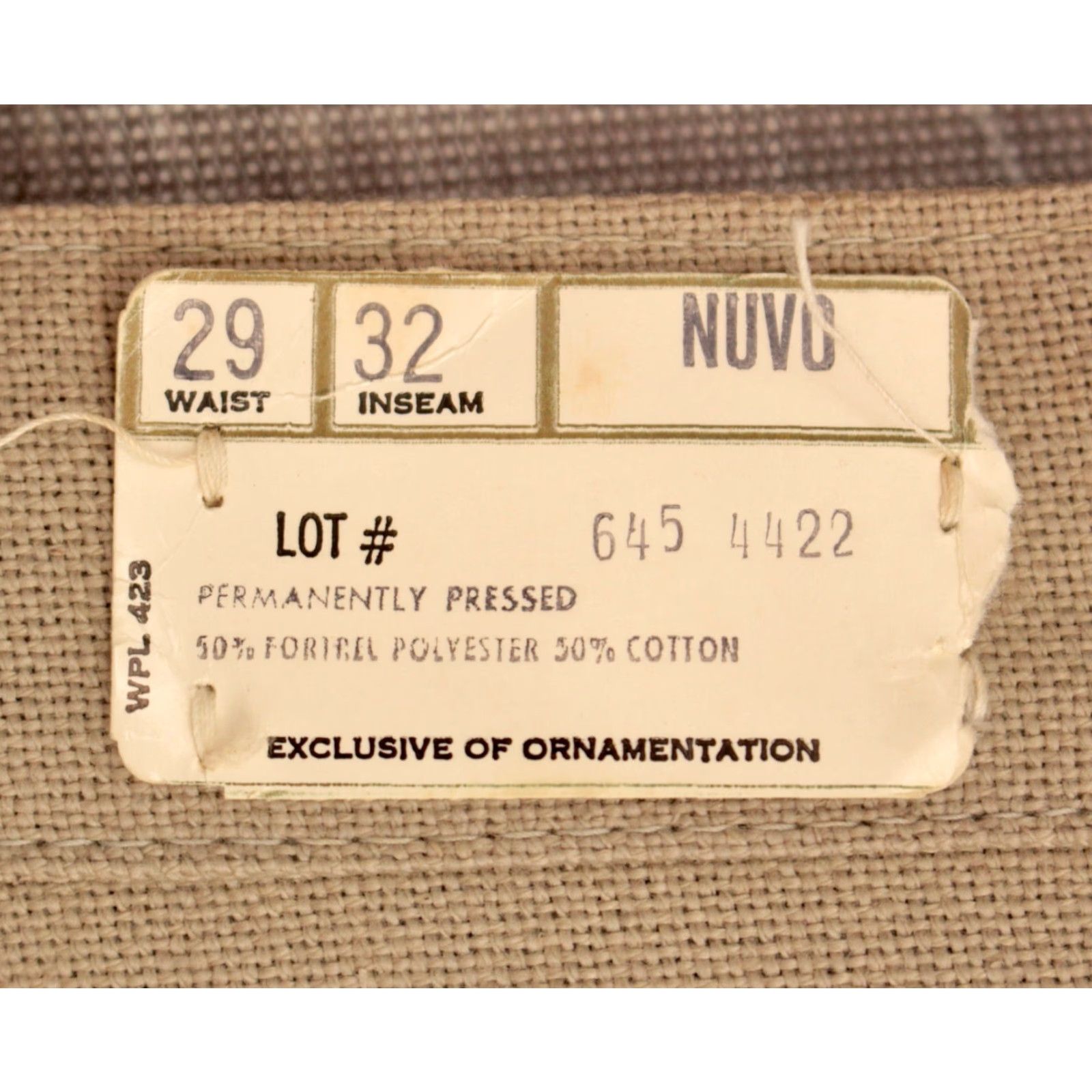 Levi's VINTAGE Levi's 60s NOS Pants Men’s VTG 1960s Nuvos Beige Tapered Sz 29x32 60s Trousers Size US 29 - 4 Thumbnail