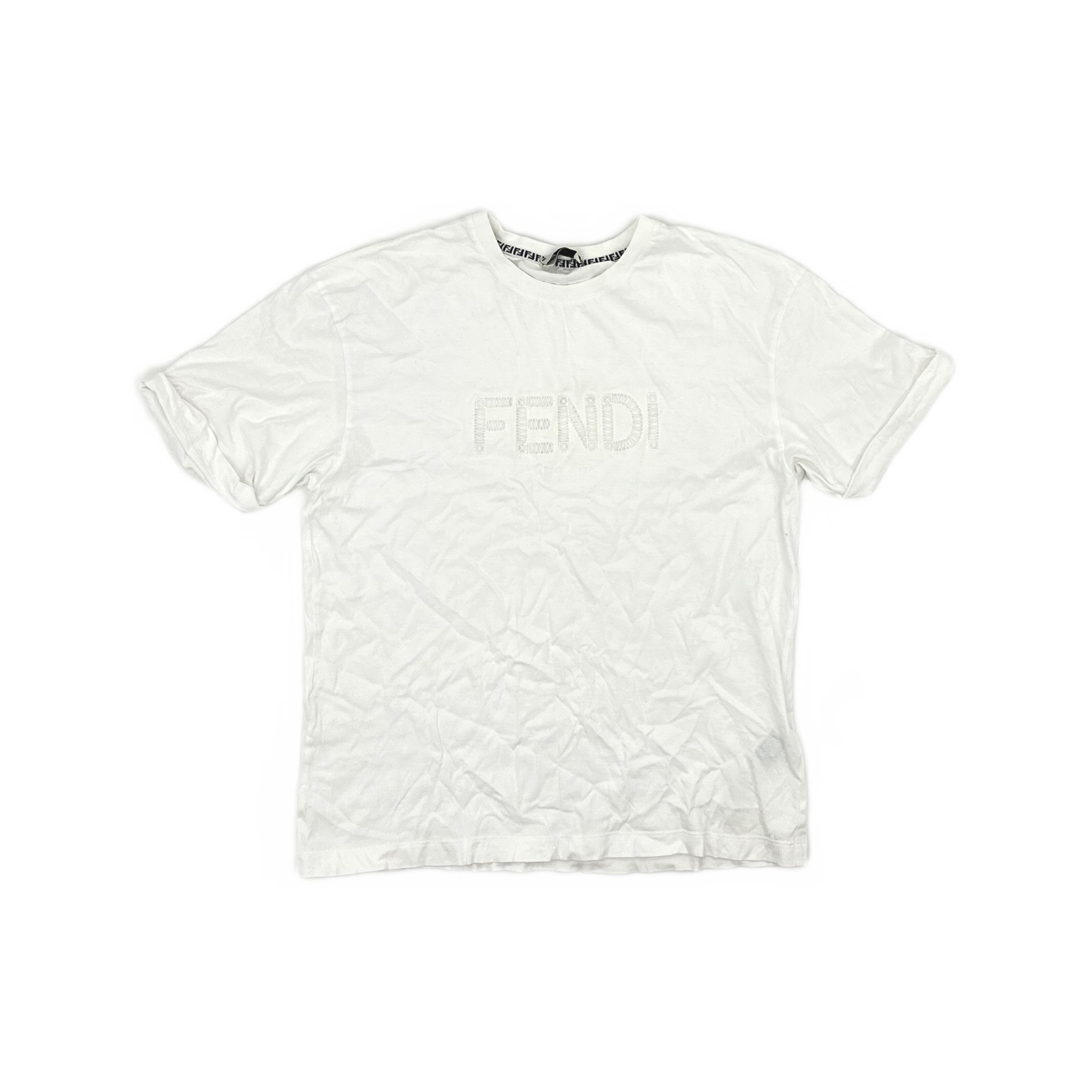 Fendi Fendi Cutout Logo T-Shirt Size S Size S / US 4 / IT 40 - 1 Thumbnail