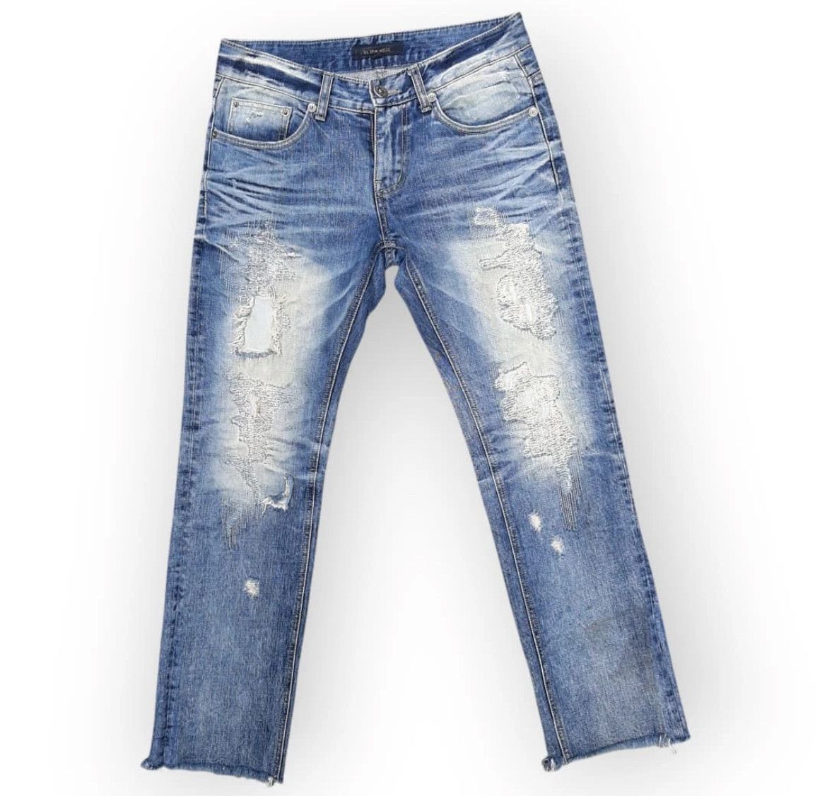 In The Attic 2000s In The Attic Rockers Skull Distressed Jeans y2k Lgb Size US 31 - 1 Thumbnail