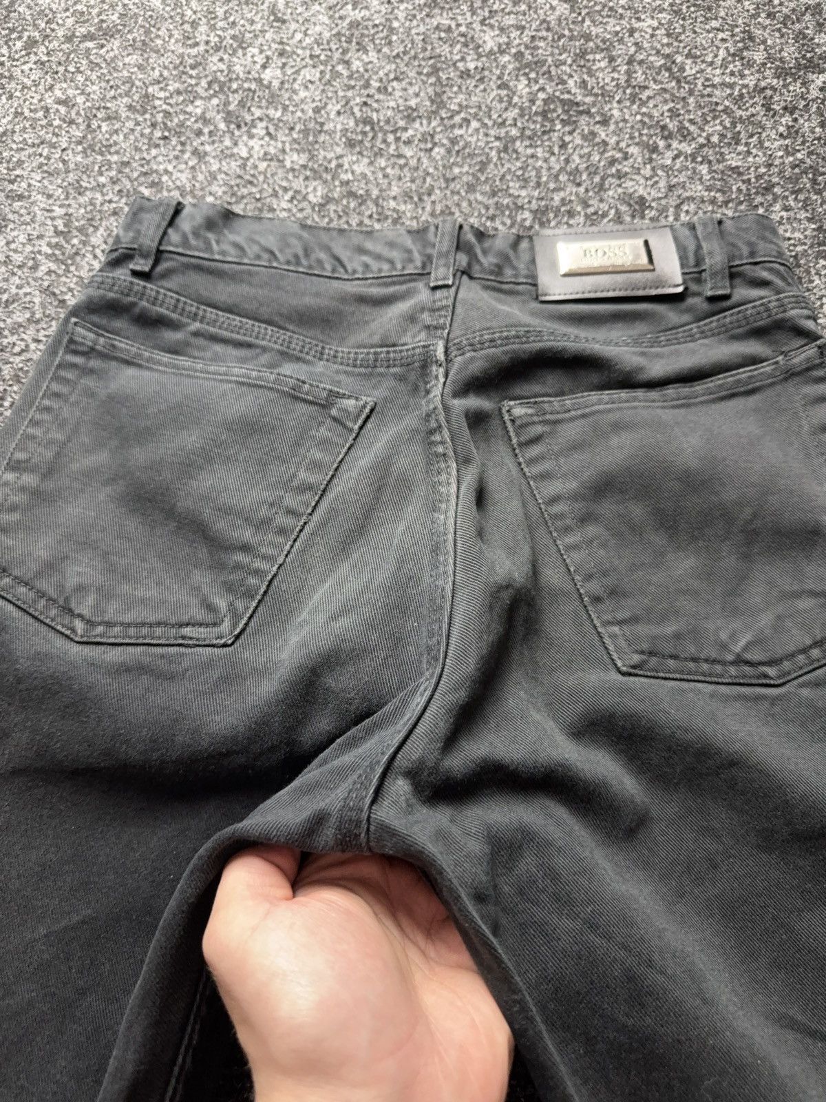 Hugo Boss Retro VNTG 90s Hugo Boss Faded Black Pants Straight Fit Y2K Size US 30 / EU 46 - 16 Thumbnail