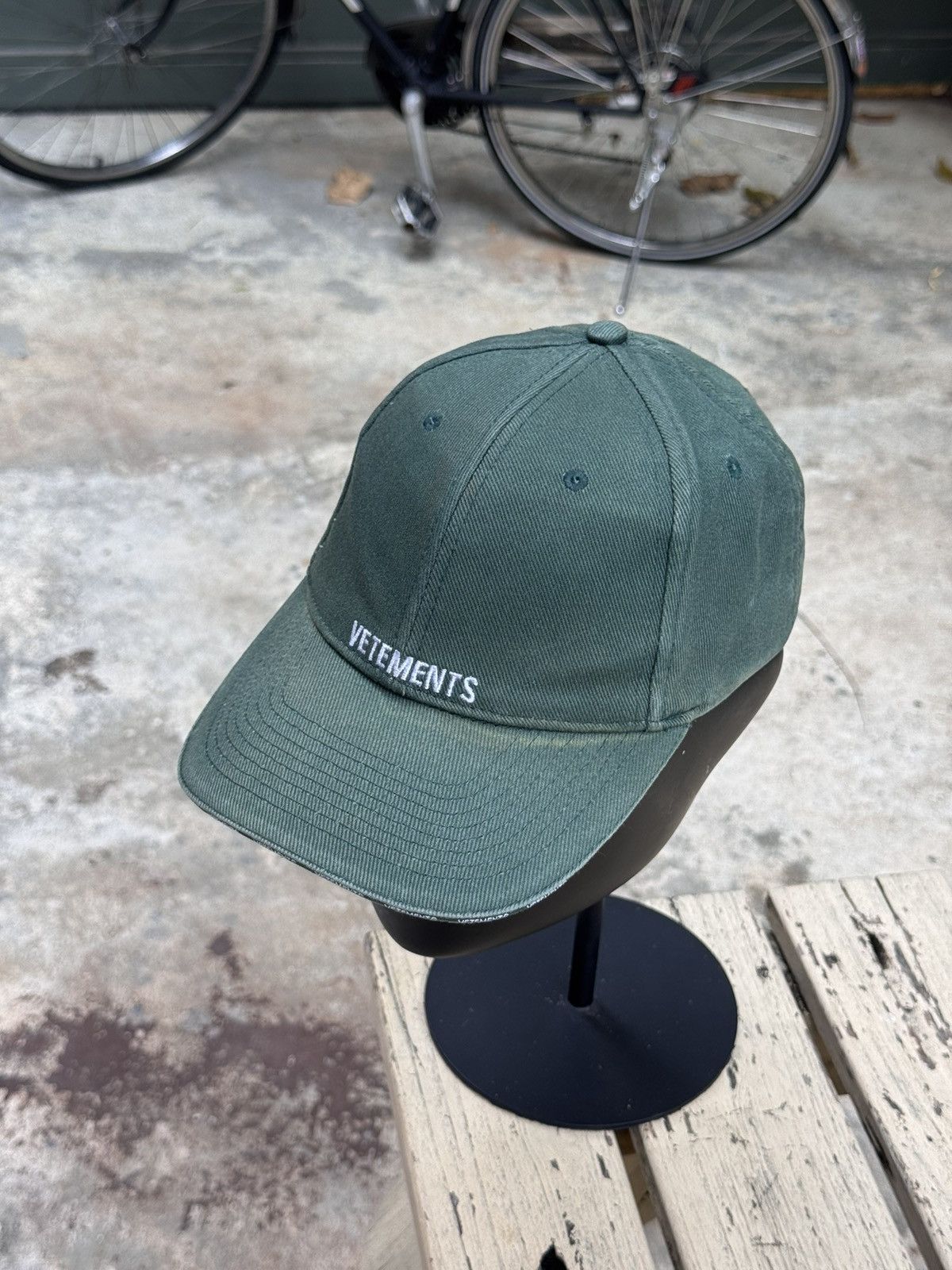 Vetements Faded Green Baseball Cap