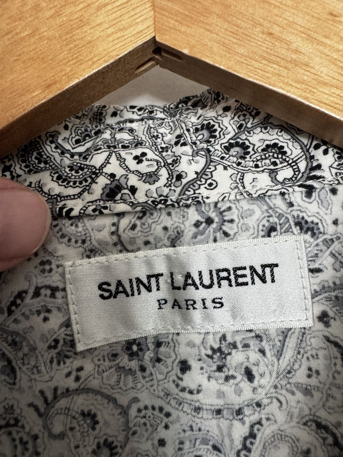 Saint Laurent Paris Palladium fw16 hedi Paisley western shirt Size US XL / EU 56 / 4 - 2 Thumbnail