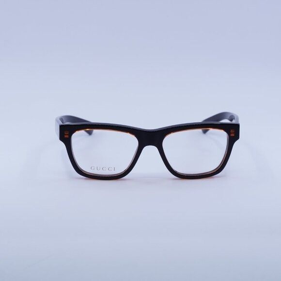 Gucci Gucci GG1795O 003 Eyeglasses Burgundy Crystal on Black 52mm Size ONE SIZE - 2 Thumbnail