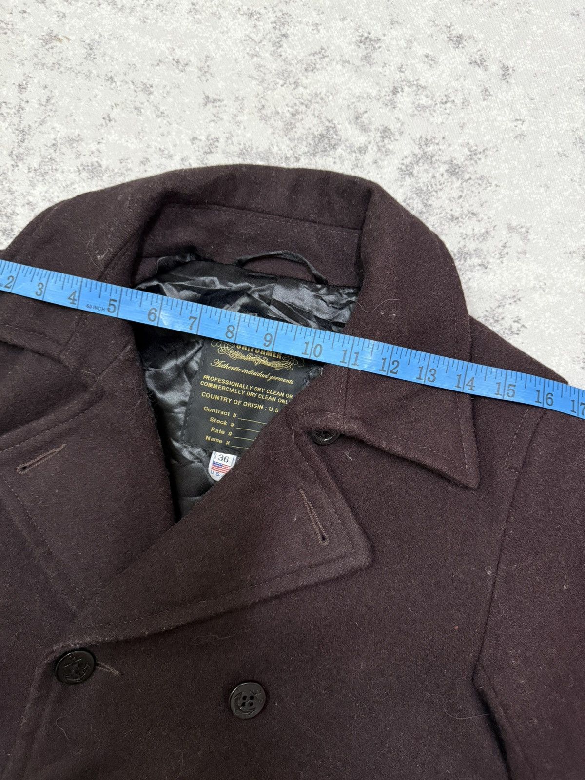 Vintage Vintage Uniformer Authentic Indvidual Garment Wool Peacoat Size US S / EU 44-46 / 1 - 19 Thumbnail