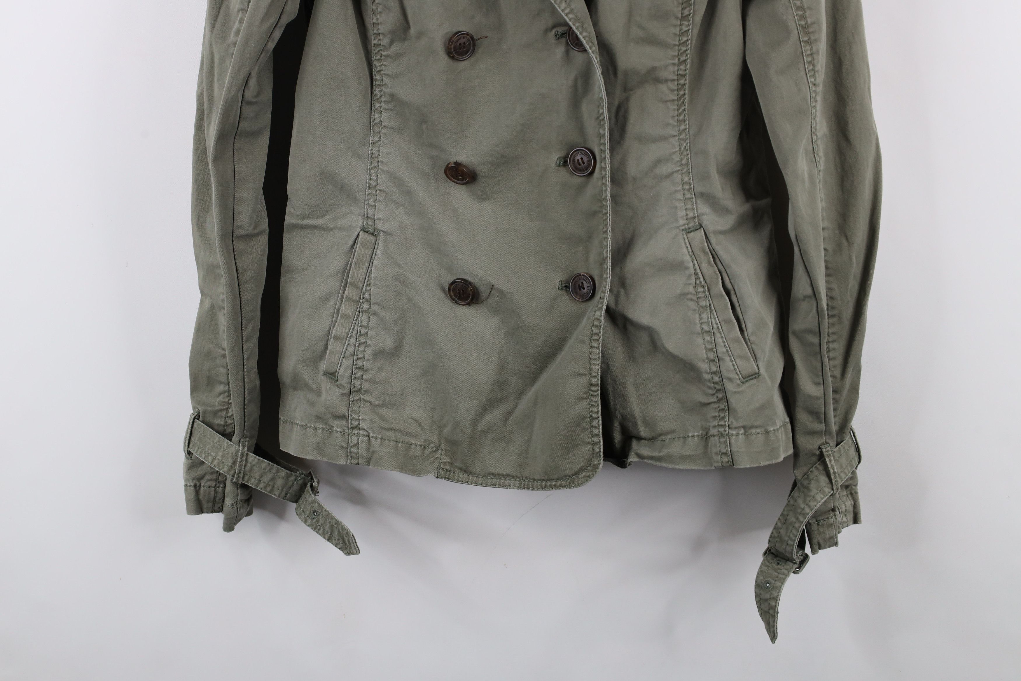 Abercrombie & Fitch × Vintage Vintage Y2K Abercrombie & Fitch Military Peacoat Trench Coat Size L / US 10 / IT 46 - 3 Thumbnail