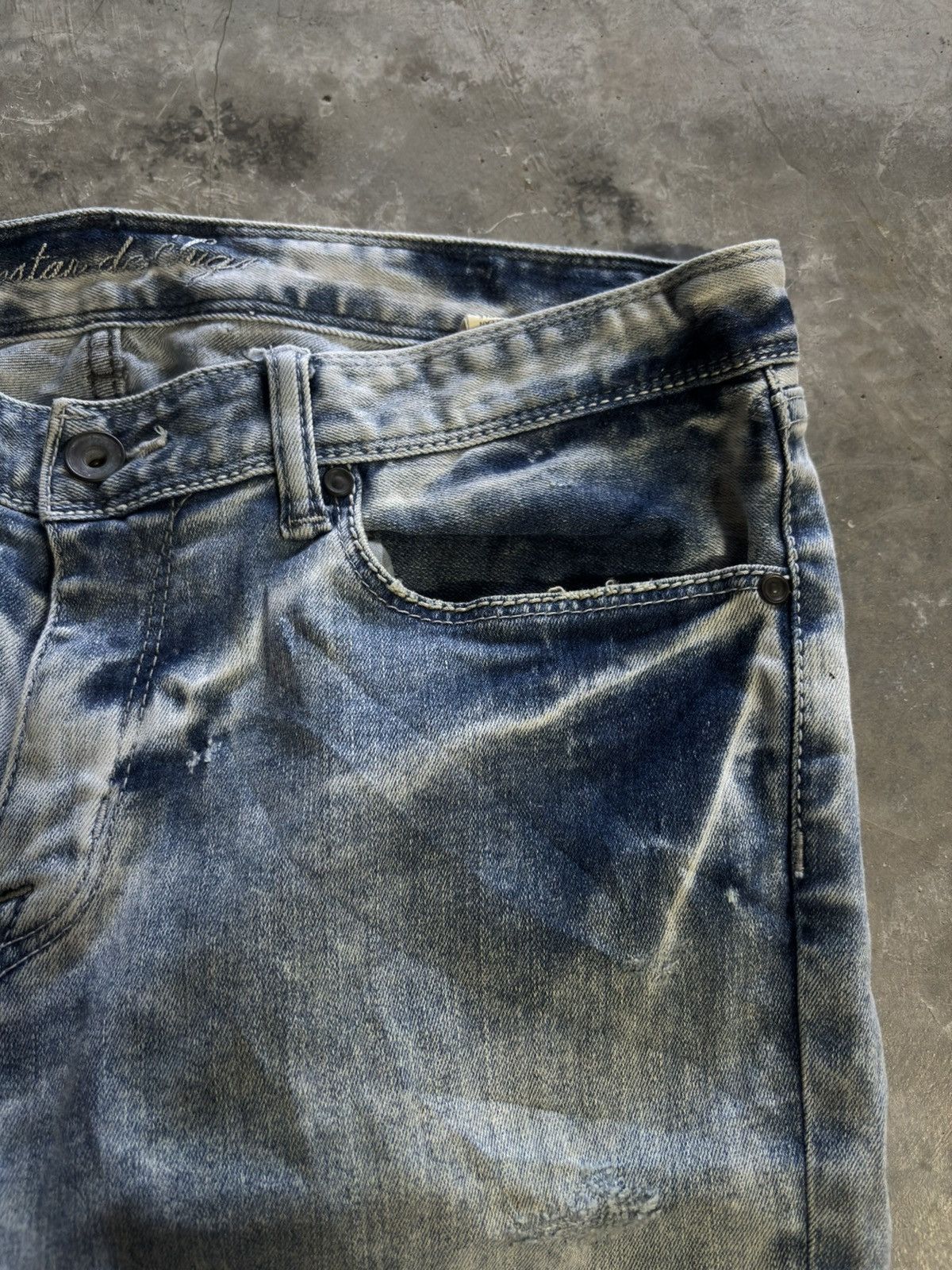 GOSTAR DE FUGA GOSTAR DE FUGA skinny slim distressed japanese jeans punk Size US 33 - 9 Thumbnail