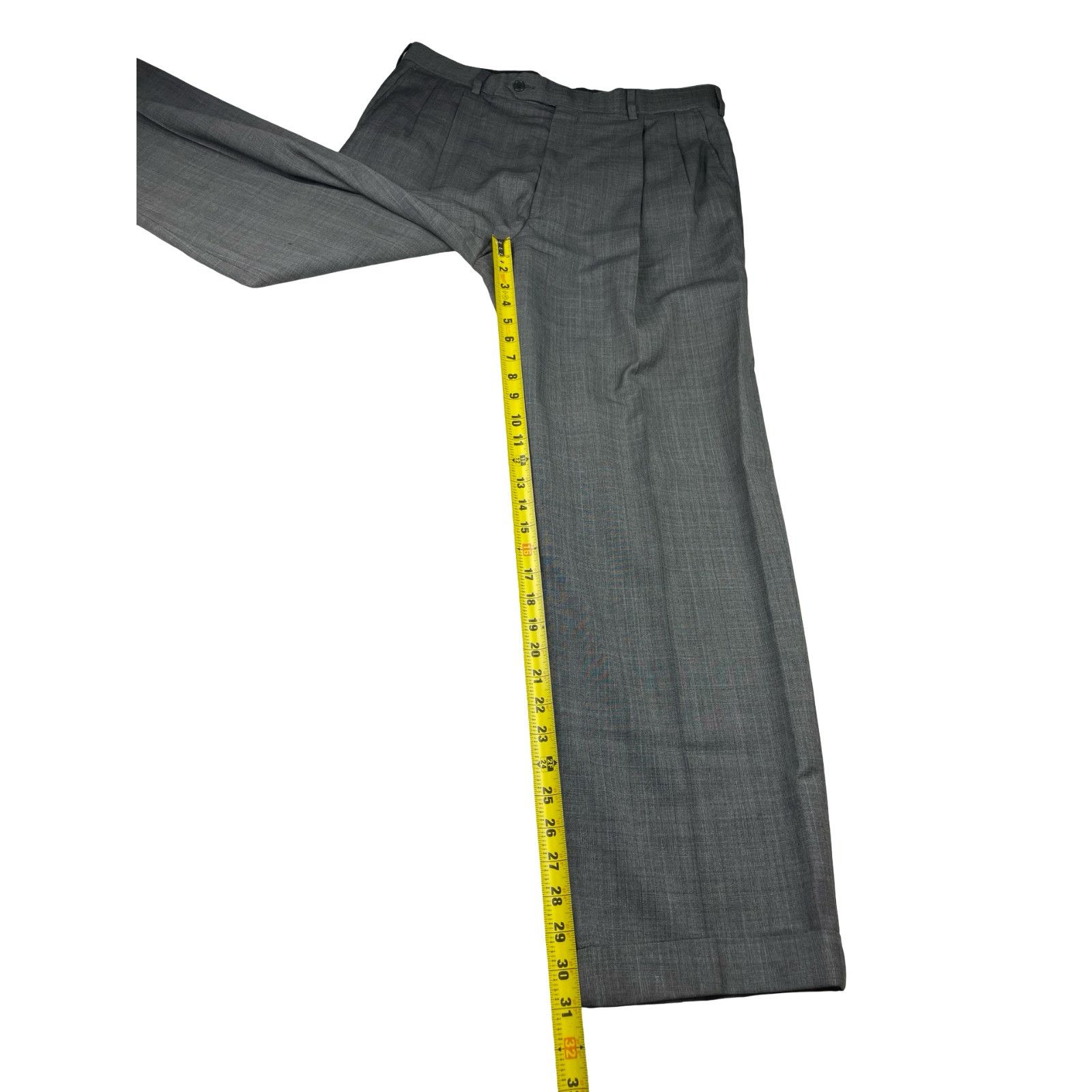 Brooks Brothers Brooks Brothers Men’s 100% Wool 2-Button Suit Gray Plaid • I Size 44L - 17 Thumbnail