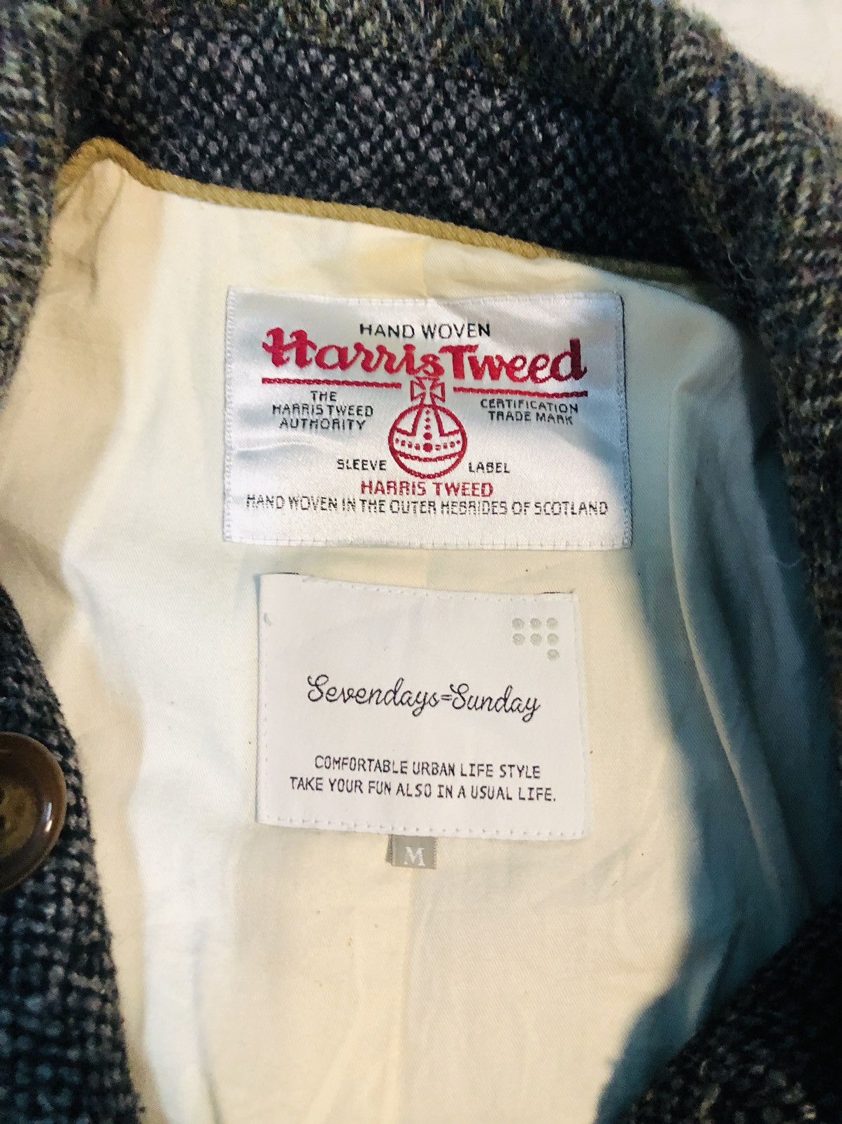 Harris Tweed Harris Twed Button Light Jacket (13) Size US M / EU 48-50 / 2 - 5 Thumbnail