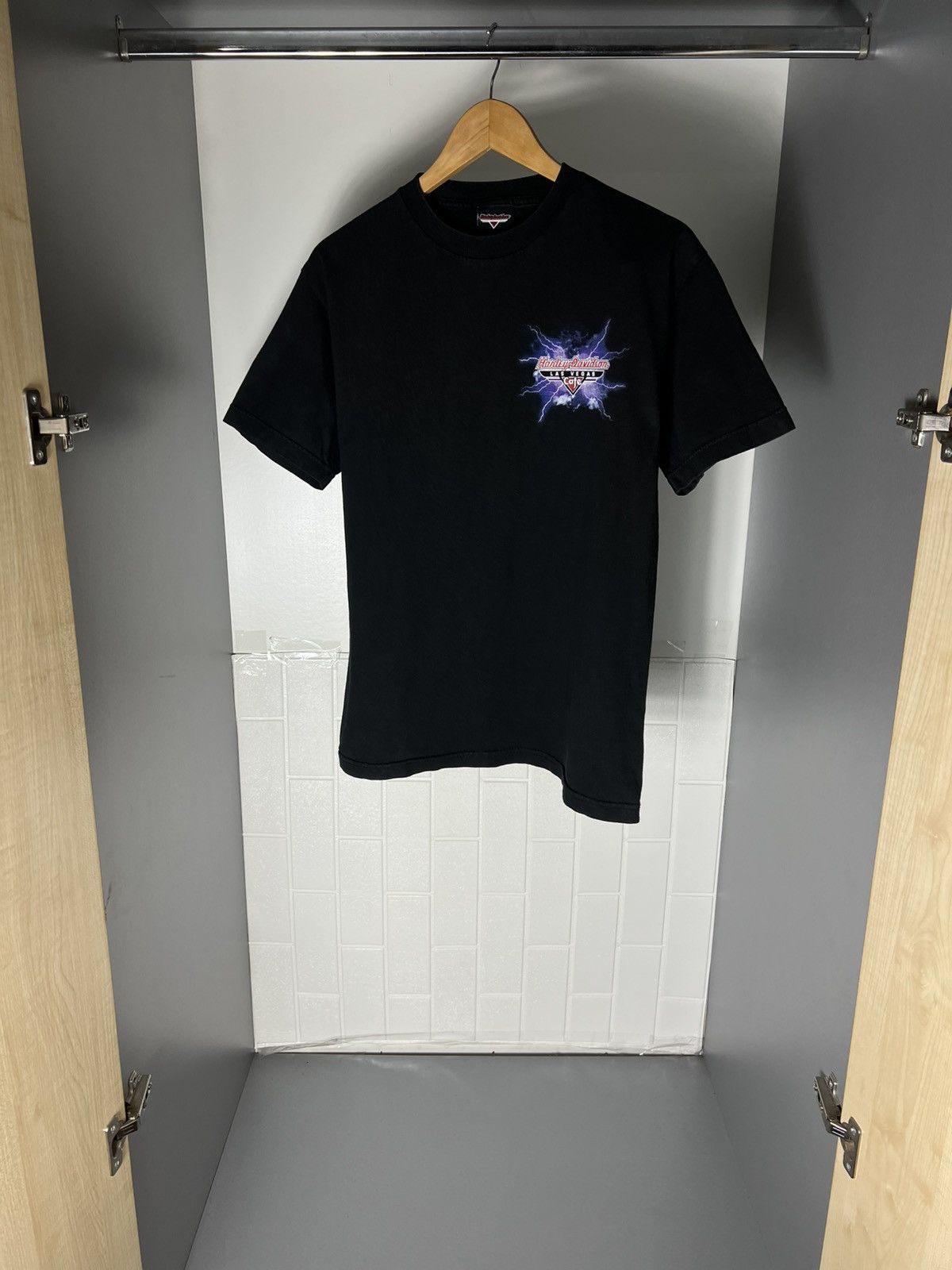 Harley Davidson VINTAGE HARLEY DAVIDSON MOTORCYCLE DOUBLE PRINTED Y2K 90s Size US S / EU 44-46 / 1 - 10 Thumbnail