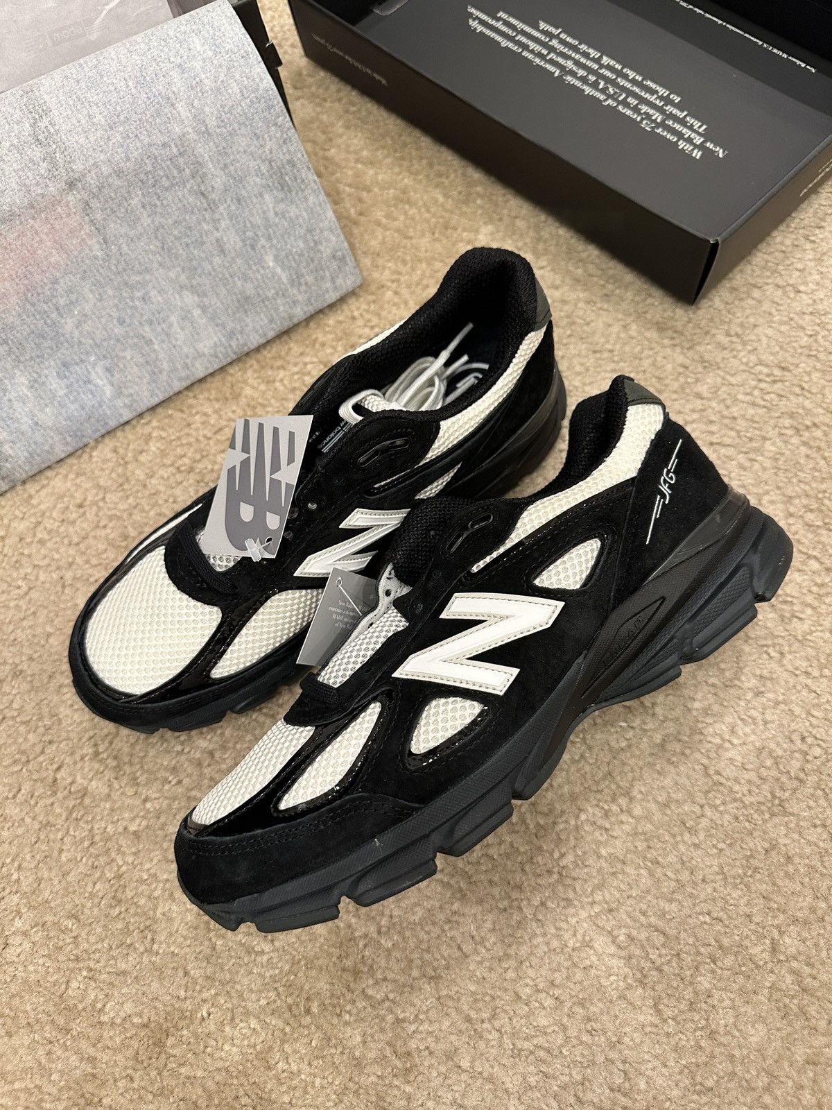 image of 990V4 Miusa Joe Freshgoods 1998 Outro Size Us 8 Shoes in Black/White, Men's
