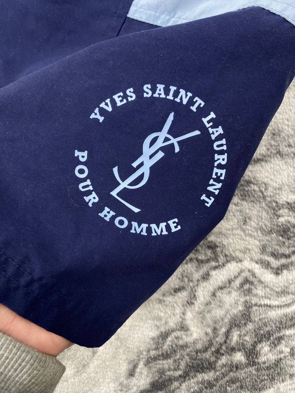 Yves Saint Laurent Vintage Yves Saint Laurent Nylon Shorts Swim Big Logo YSL Size US 36 / EU 52 - 4 Thumbnail