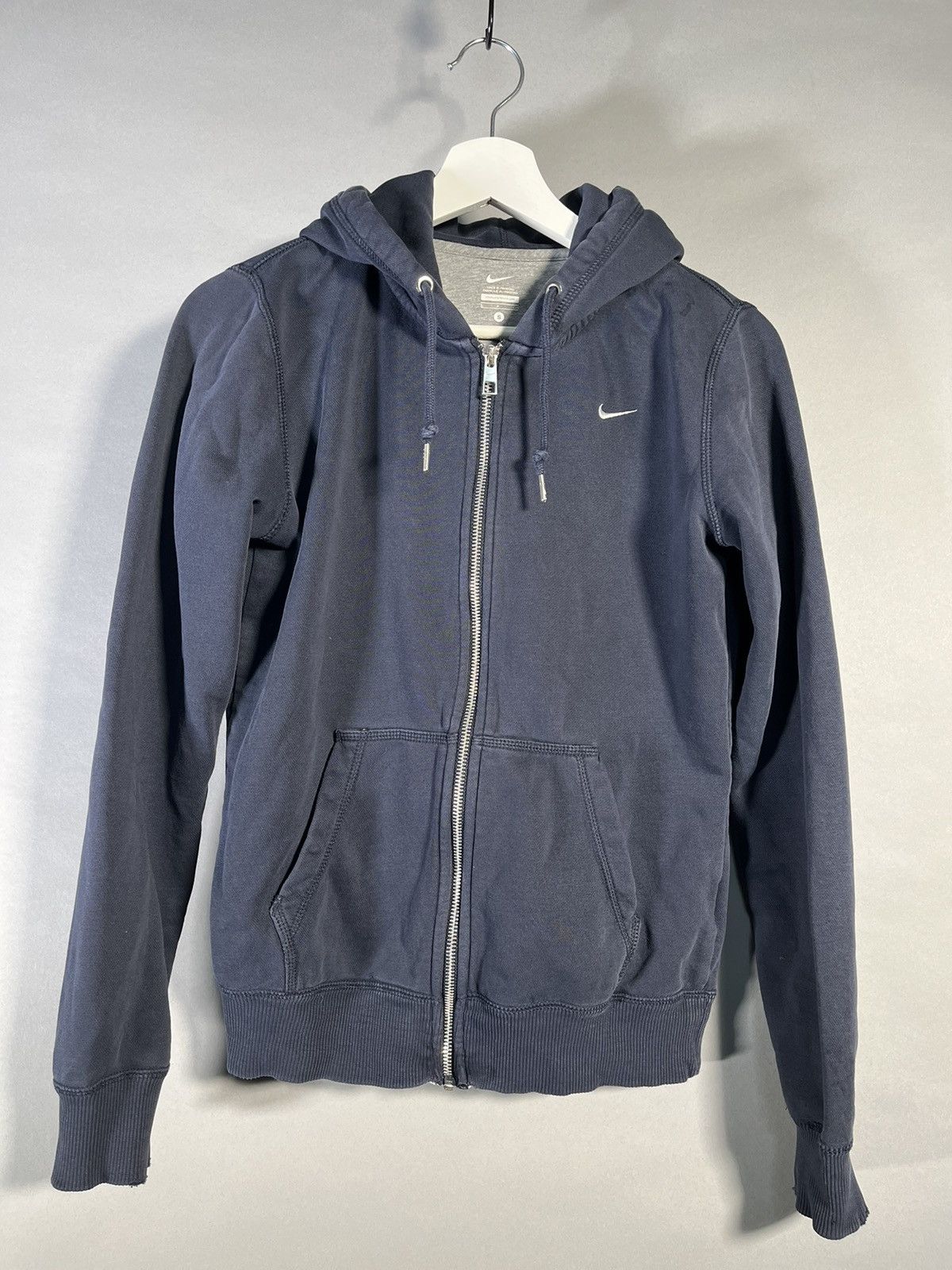 nike blue zip hoodie