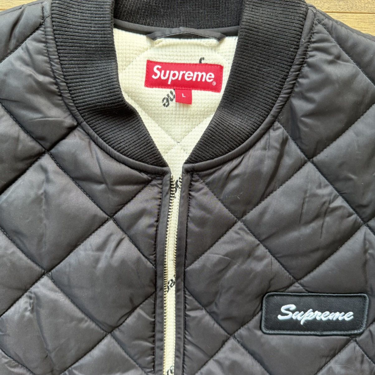 Supreme Supreme Color Block Quilted Work Jacket Black Size US L / EU 52-54 / 3 - 3 Thumbnail