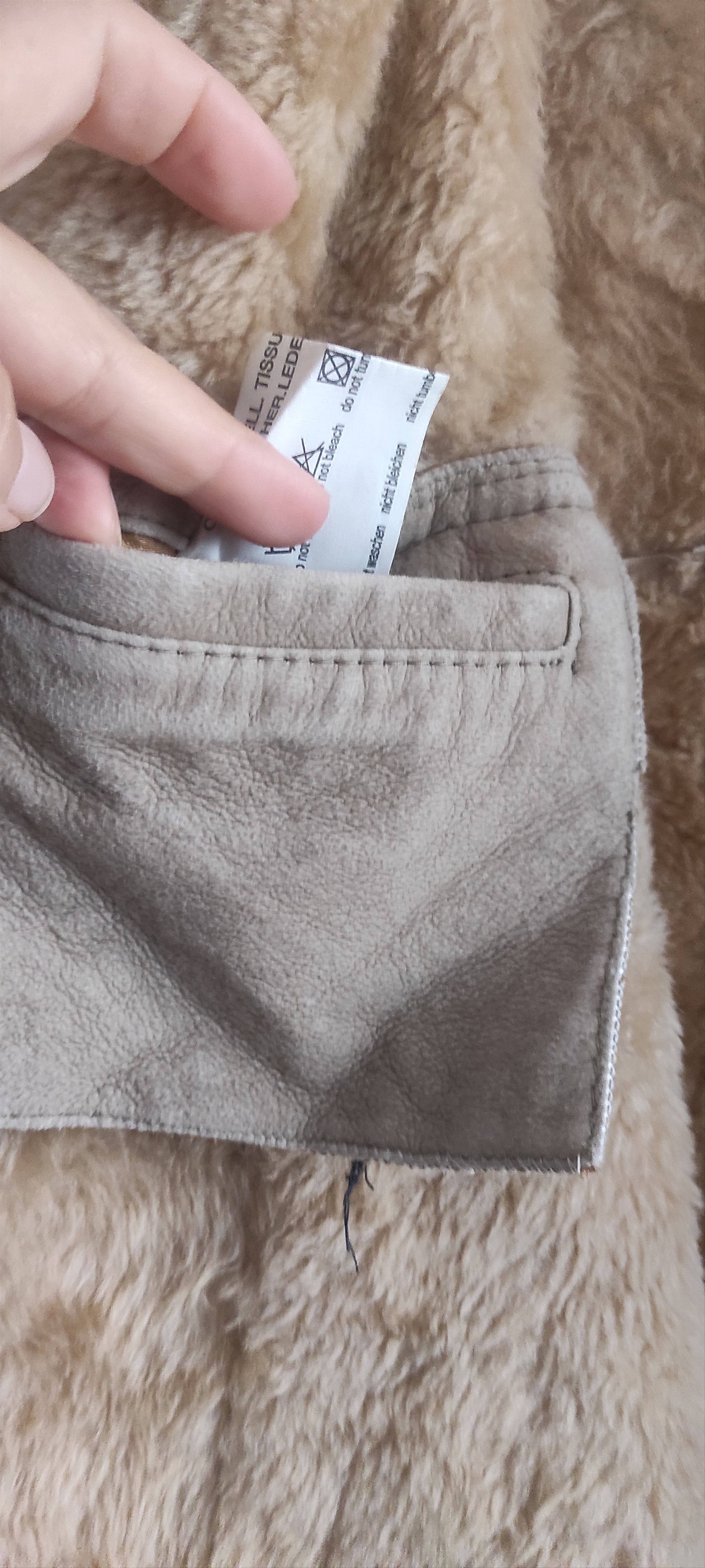 Leather × Vintage Offset Real sheepskin Fur Lined Leather Mens Overcoat Size US L / EU 52-54 / 3 - 17 Thumbnail