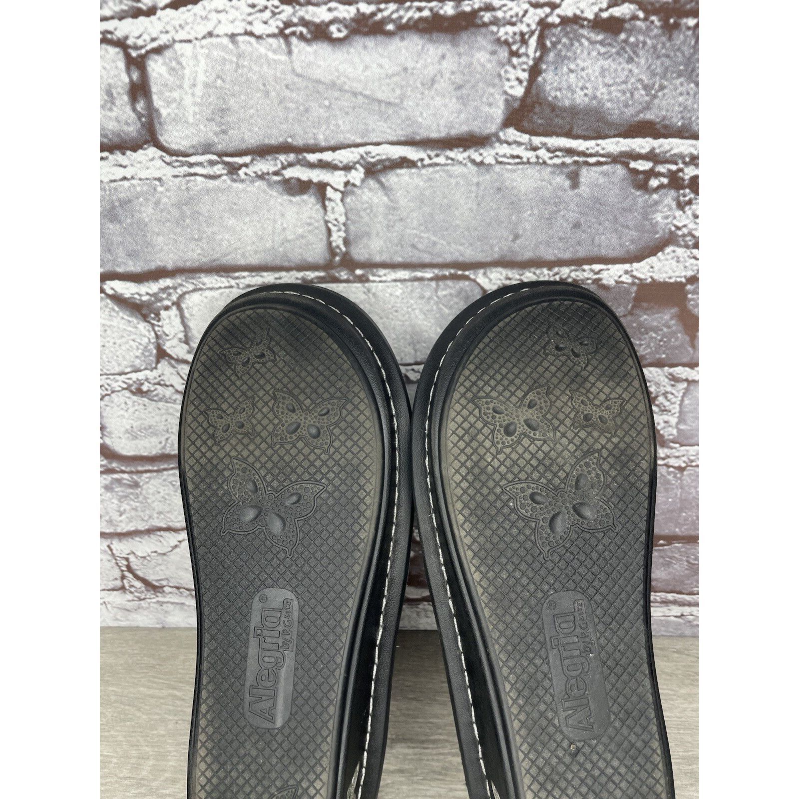 Allegri Alegria DEN-735 MOON SHADOW Gray Leather Shoes Slip-On Clogs Size US 9 / IT 39 - 11 Thumbnail