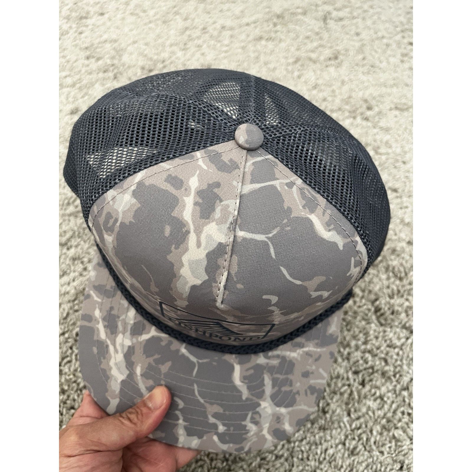 Other Fishpond Fly Fishing Hat Cap Snapback Gray Camo Rope Trucker Size ONE SIZE - 4 Thumbnail