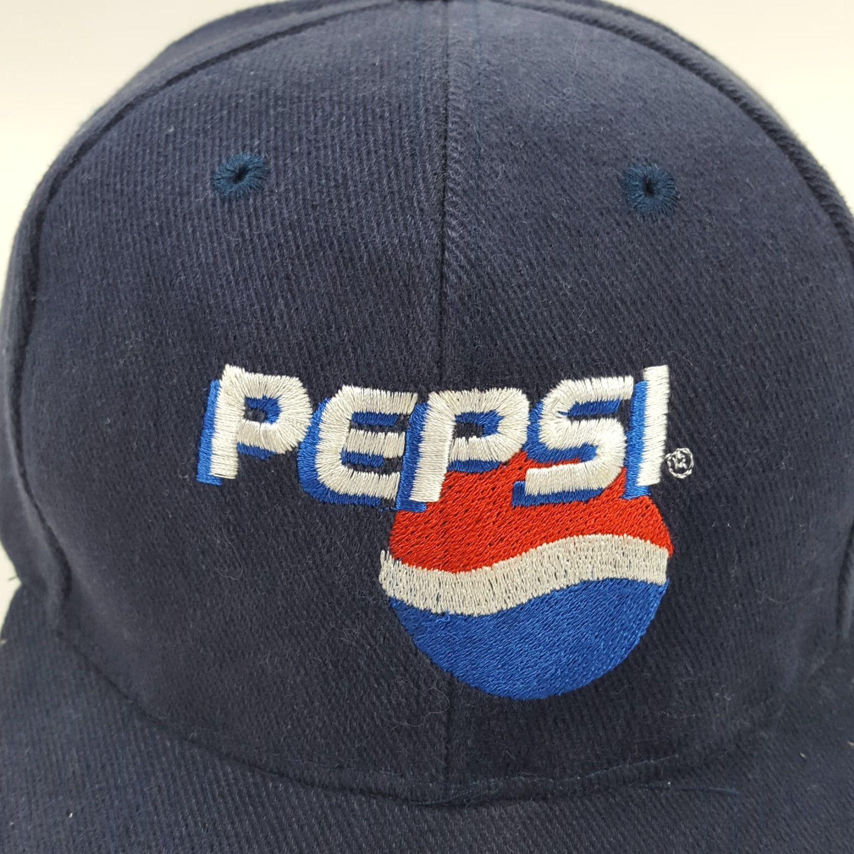 Vintage VINTAGE Pepsi Cola 90s Snapback Hat Adjustable Blue Baseball Cap Retro Mens Size ONE SIZE - 2 Thumbnail